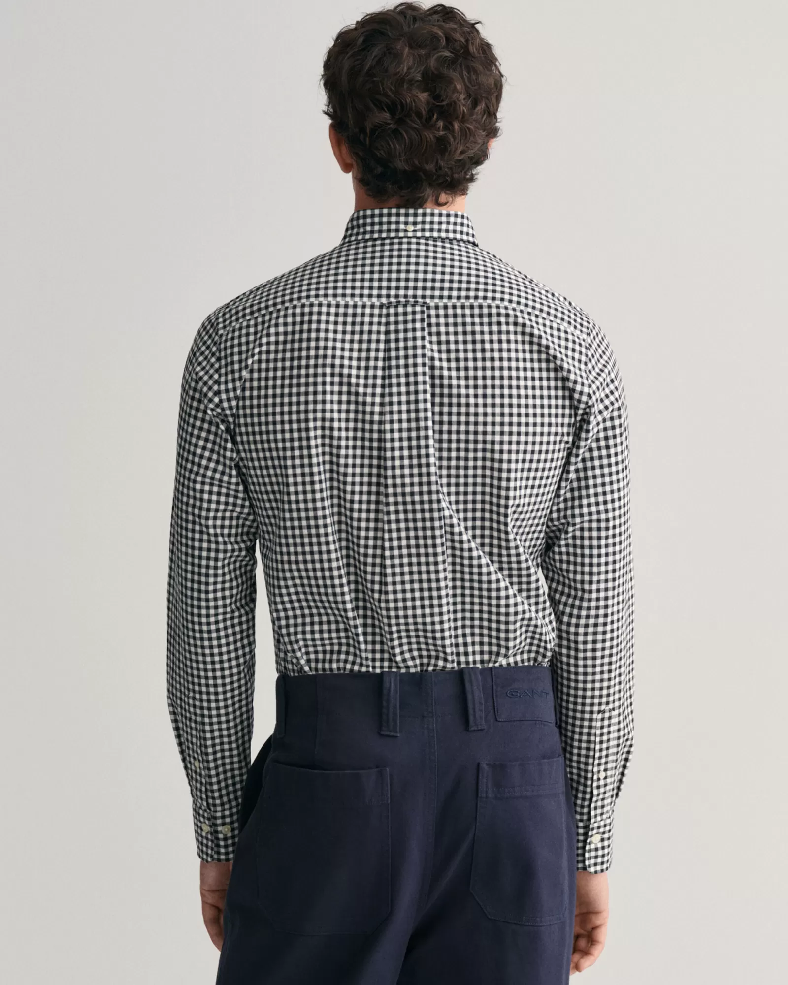 GANT Regular Fit Gingham Poplin Shirt | Skjortor