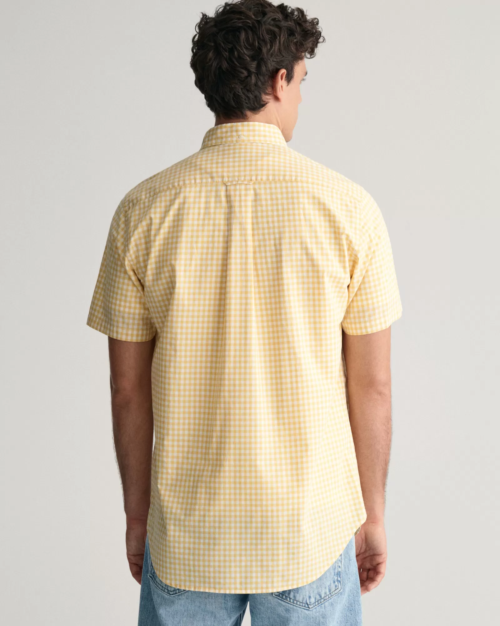 GANT Regular Fit Gingham Poplin Short Sleeve Shirt | Skjortor