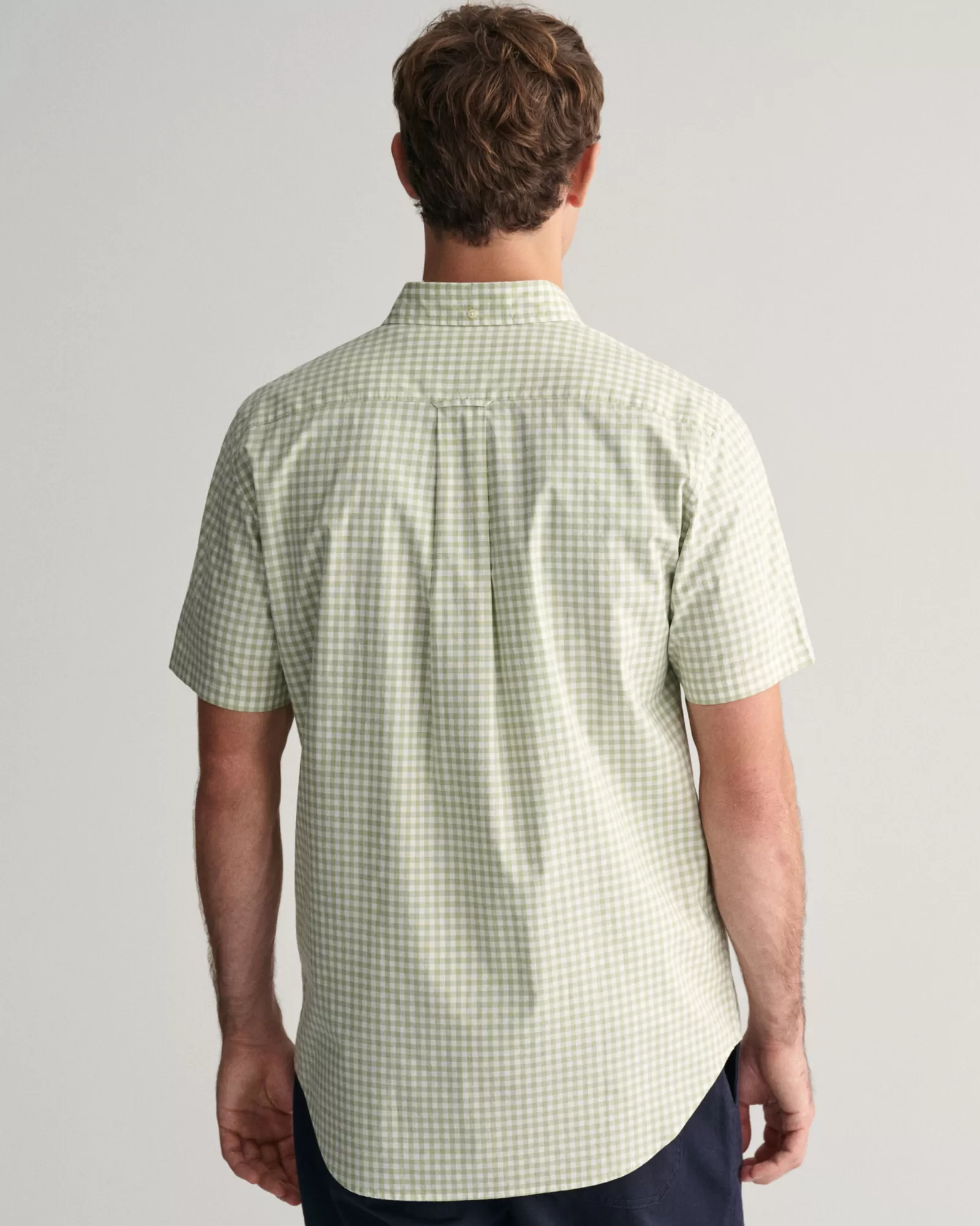 GANT Regular Fit Gingham Poplin Short Sleeve Shirt | Skjortor