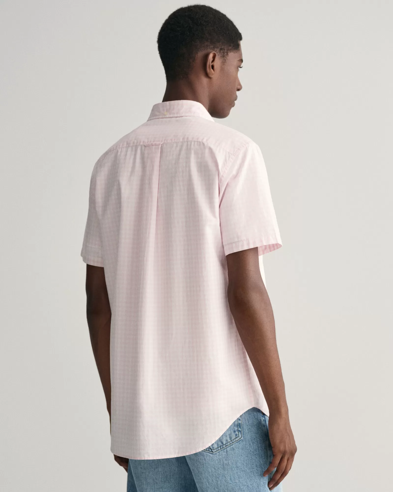 GANT Regular Fit Gingham Poplin Short Sleeve Shirt | Skjortor