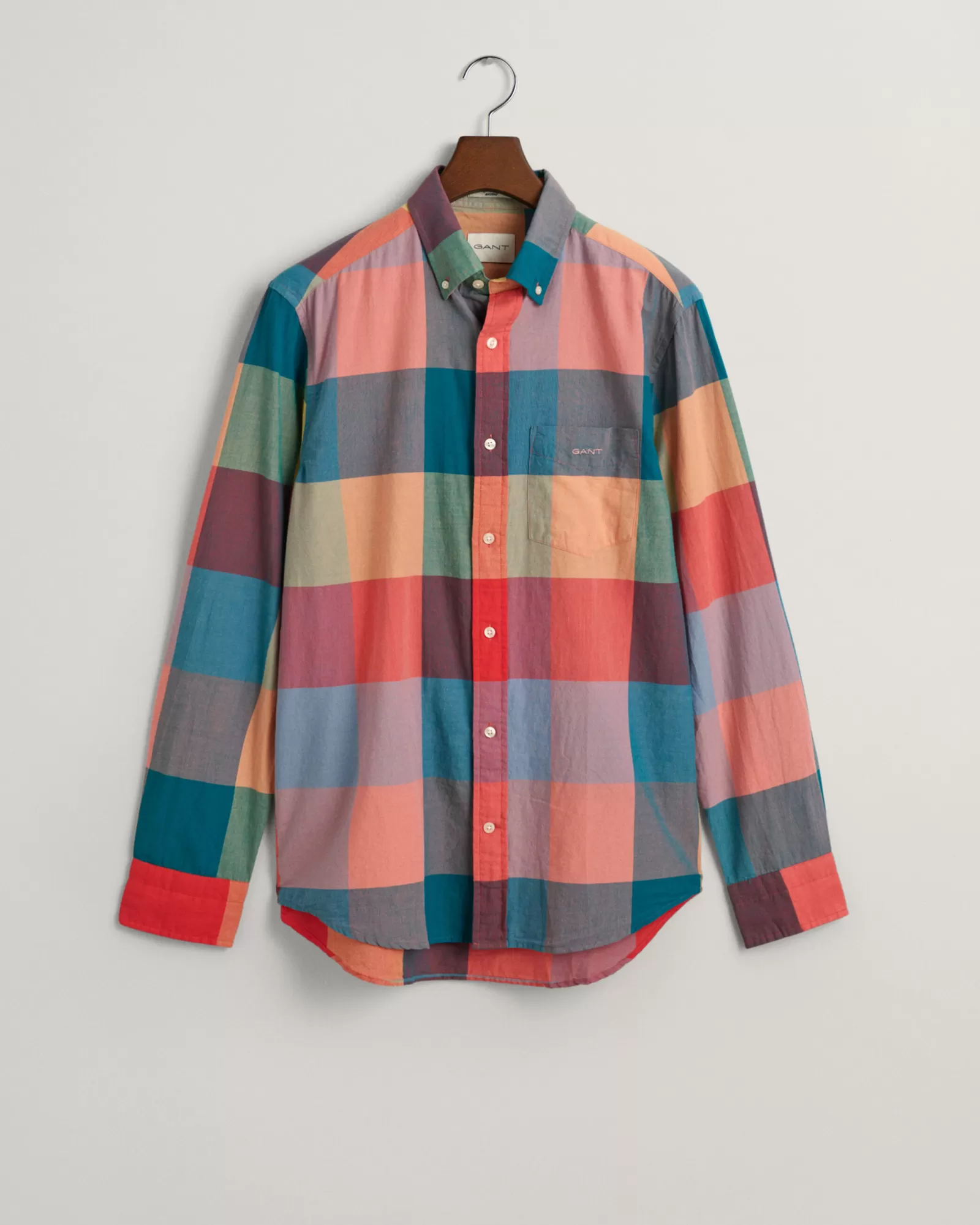 GANT Regular Fit Indigo Madras Shirt | Skjortor