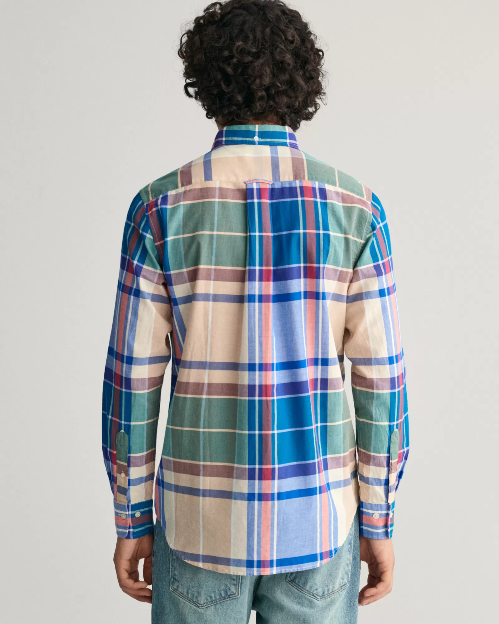 GANT Regular Fit Indigo Madras Shirt | Skjortor