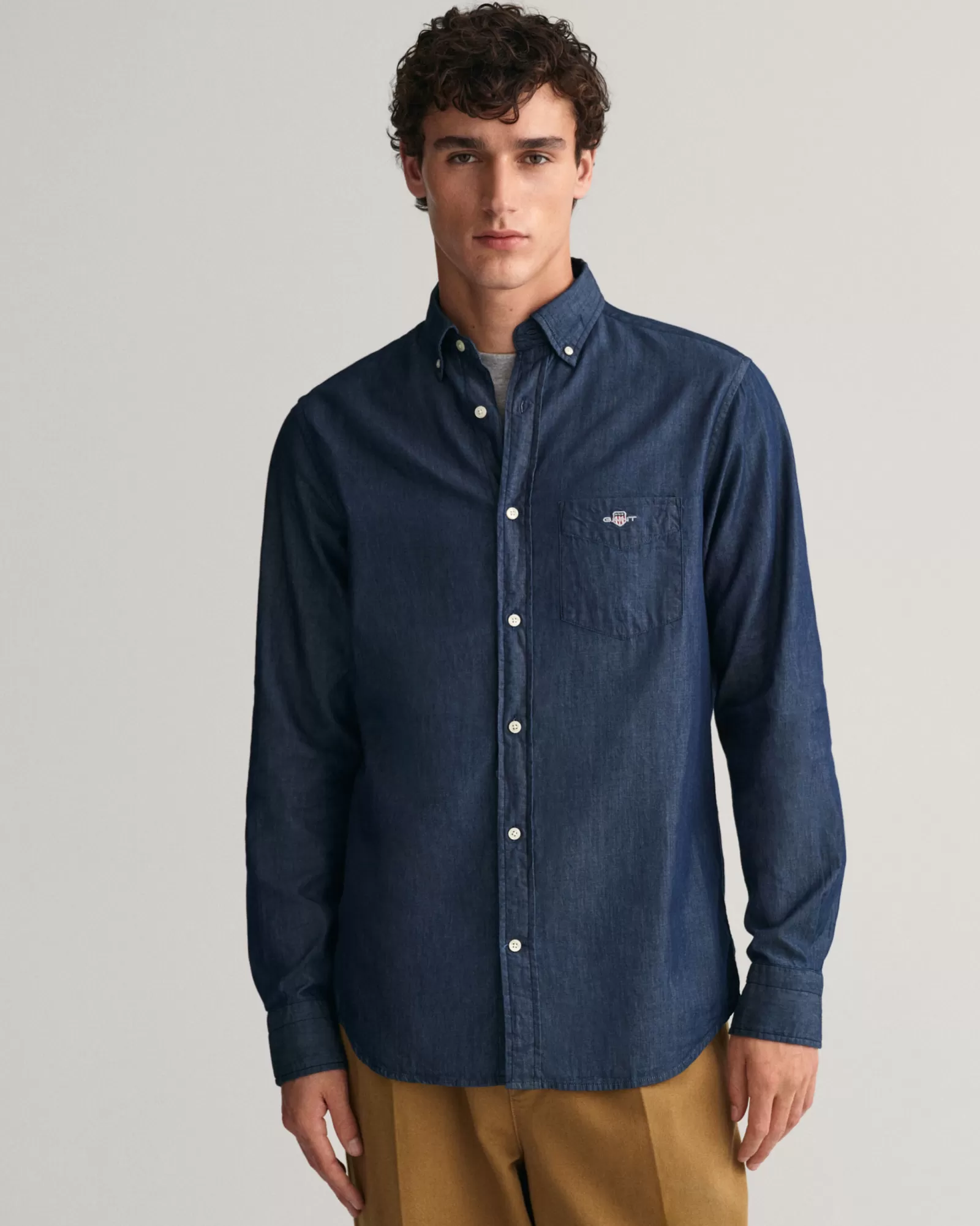 GANT Regular Fit Indigo Shirt | Skjortor