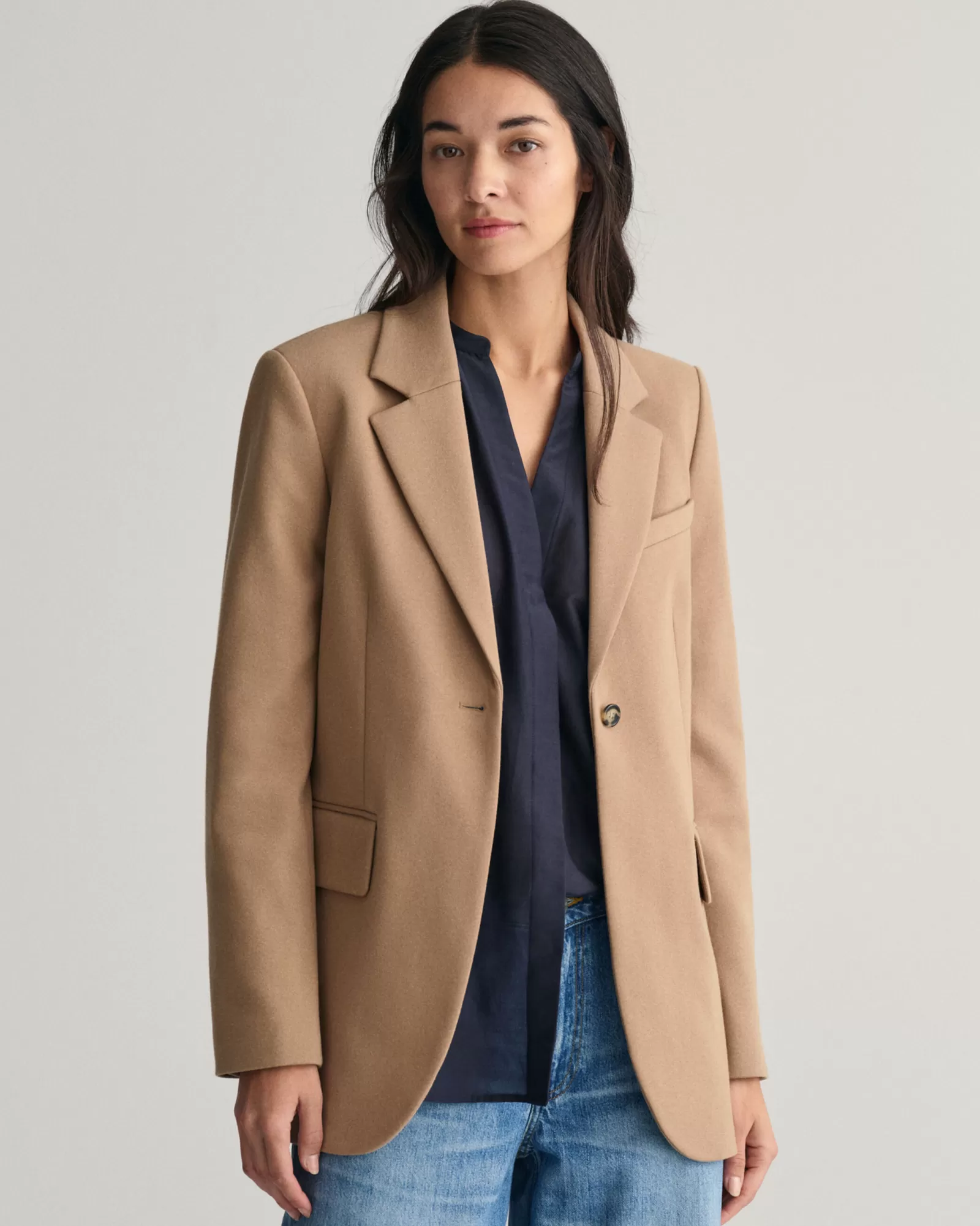 GANT Regular Fit Jersey Blazer | Kavajer