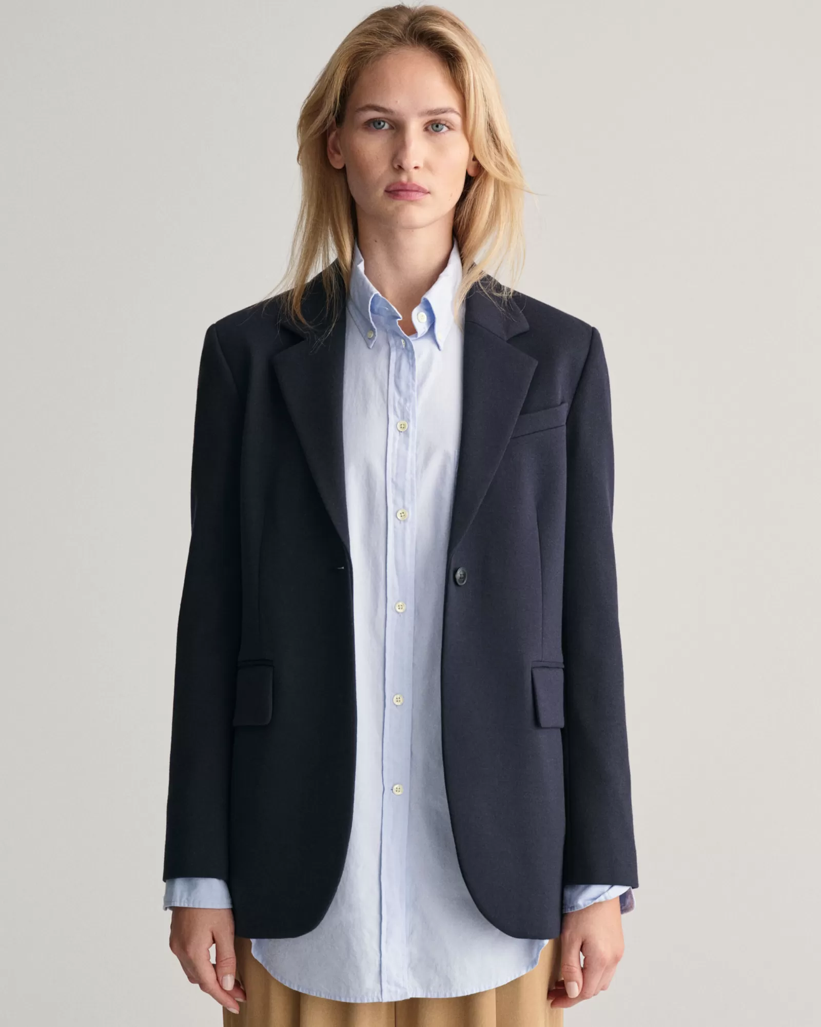 GANT Regular Fit Jersey Blazer | Kavajer