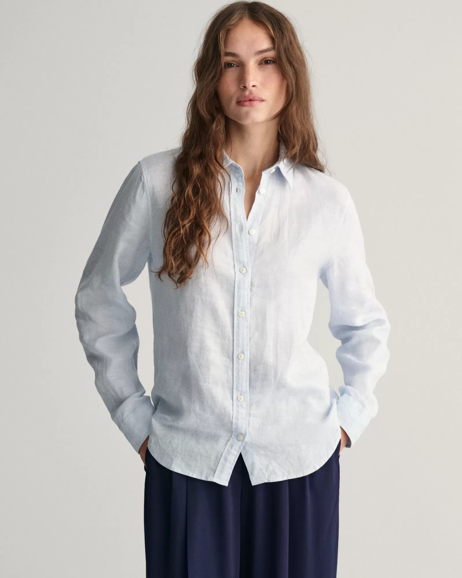 GANT Regular Fit Linen Chambray Shirt | Skjortor & Blusar