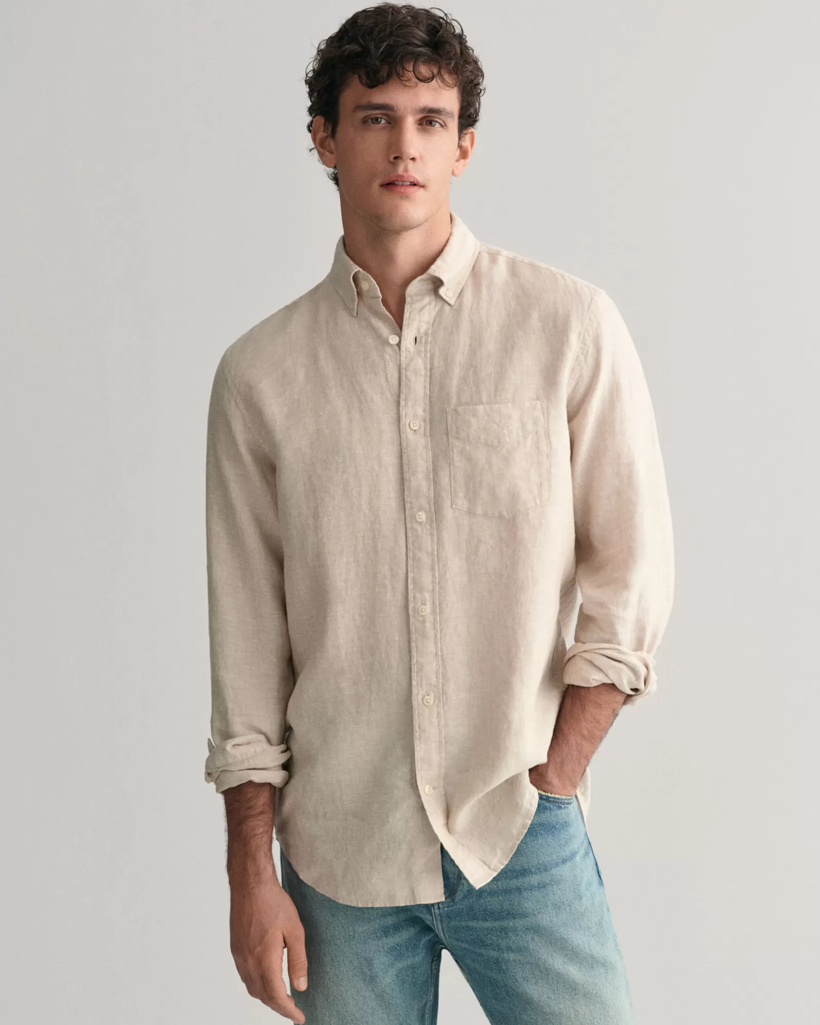 GANT Regular Fit Linen Shirt | Skjortor