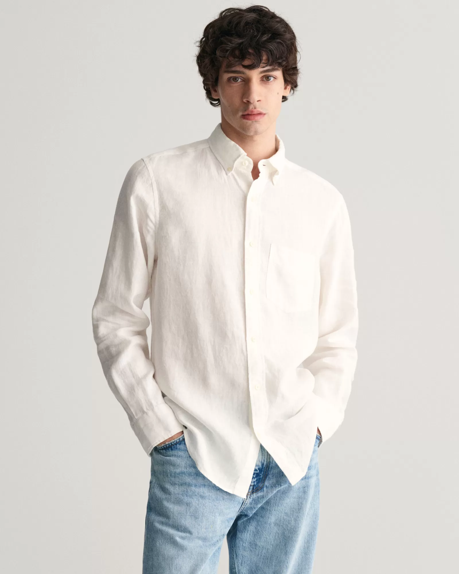 GANT Regular Fit Linen Shirt | Skjortor