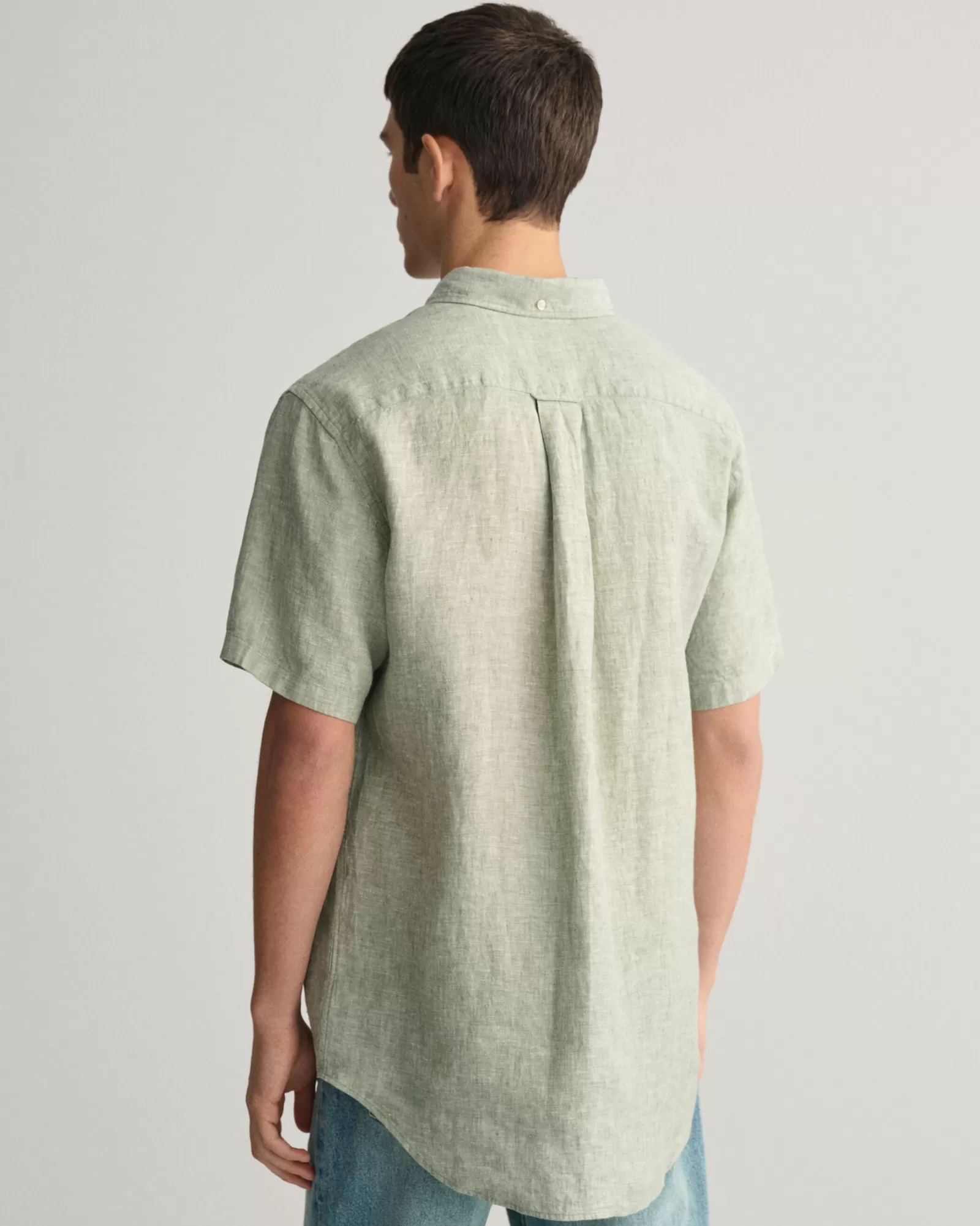 GANT Regular Fit Linen Short Sleeve Shirt | Skjortor