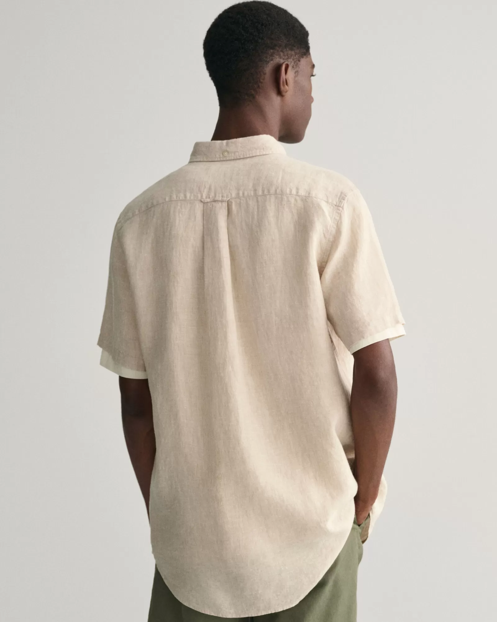 GANT Regular Fit Linen Short Sleeve Shirt | Skjortor