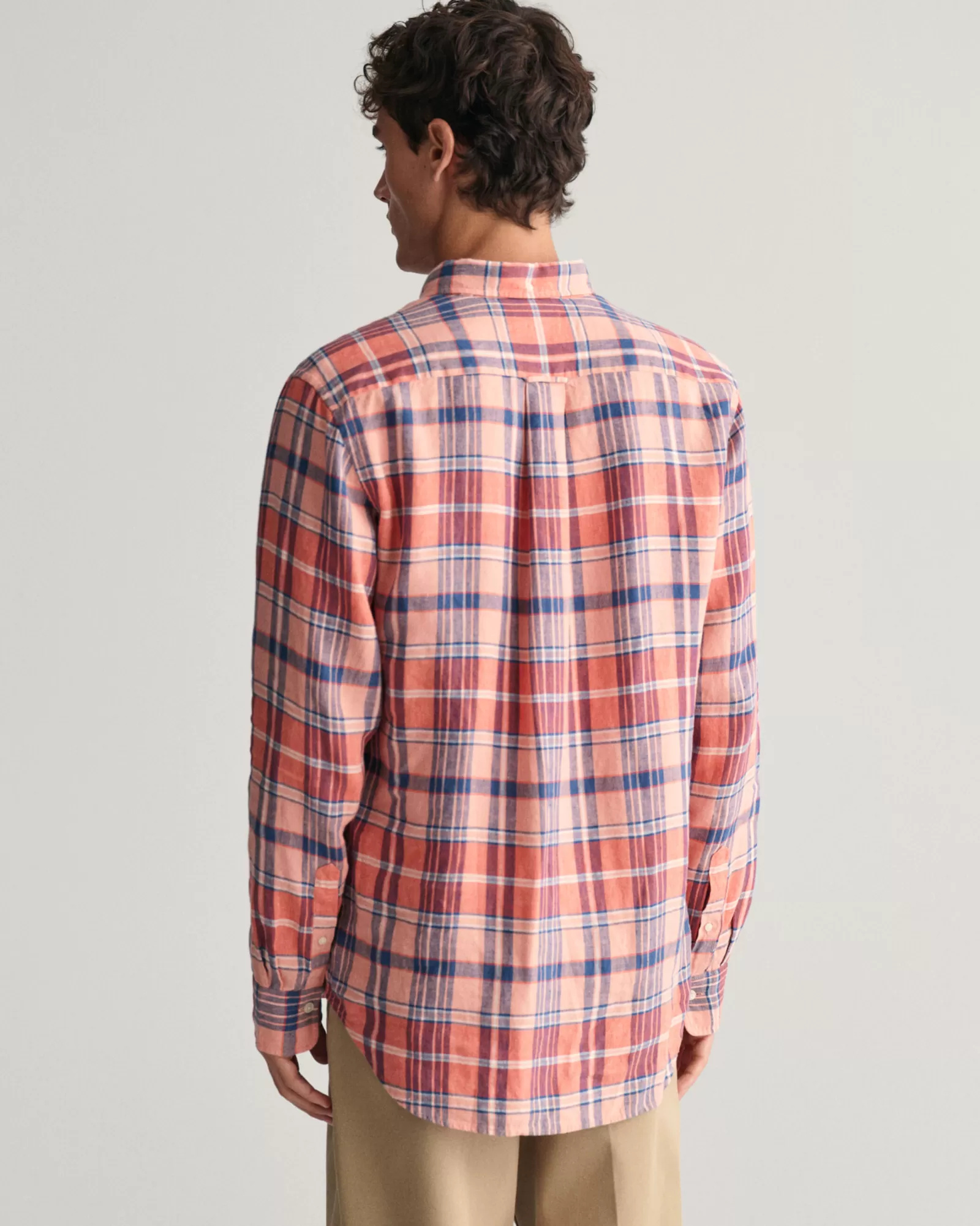 GANT Regular Fit Madras Linen Shirt | Skjortor