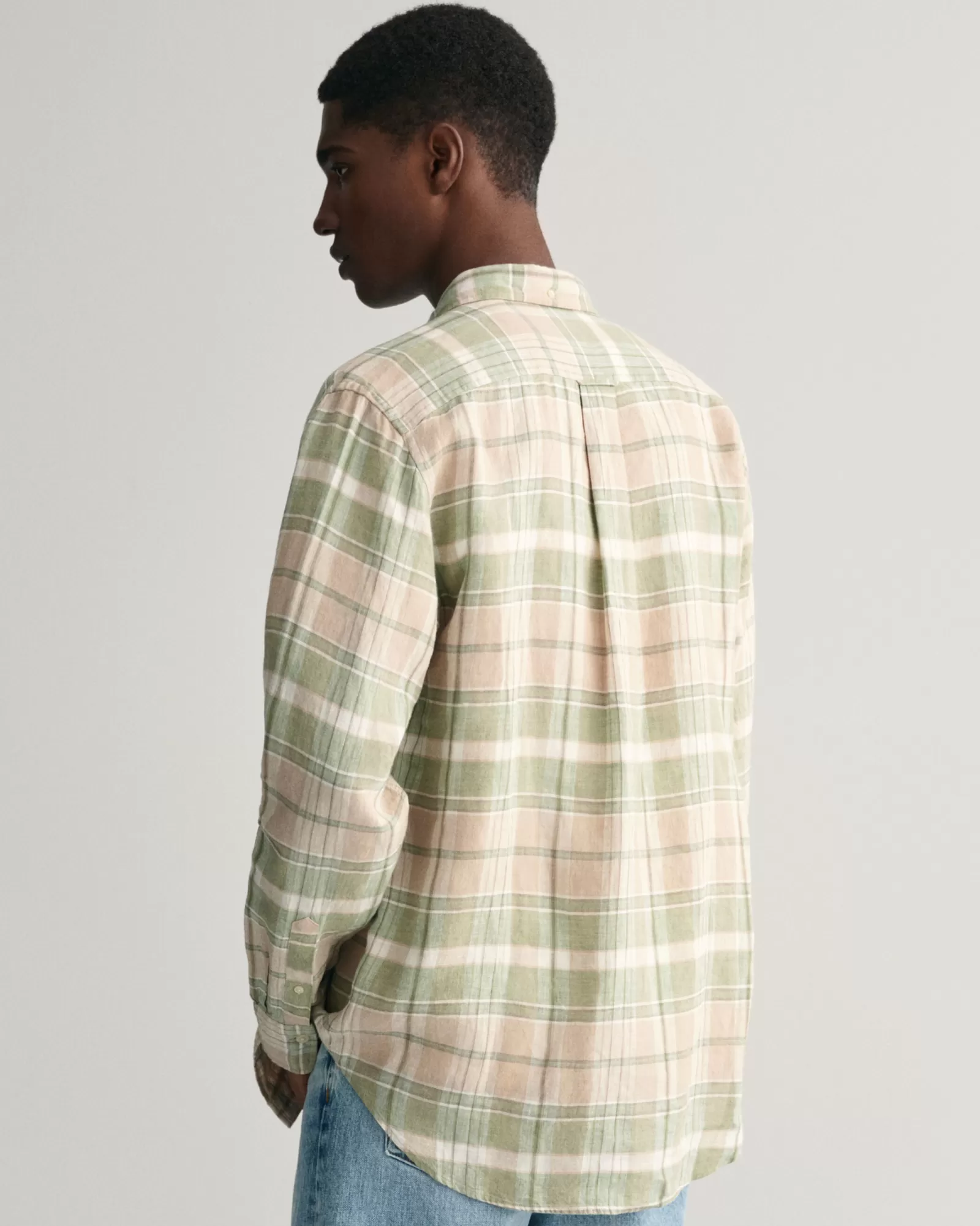 GANT Regular Fit Madras Linen Shirt | Skjortor