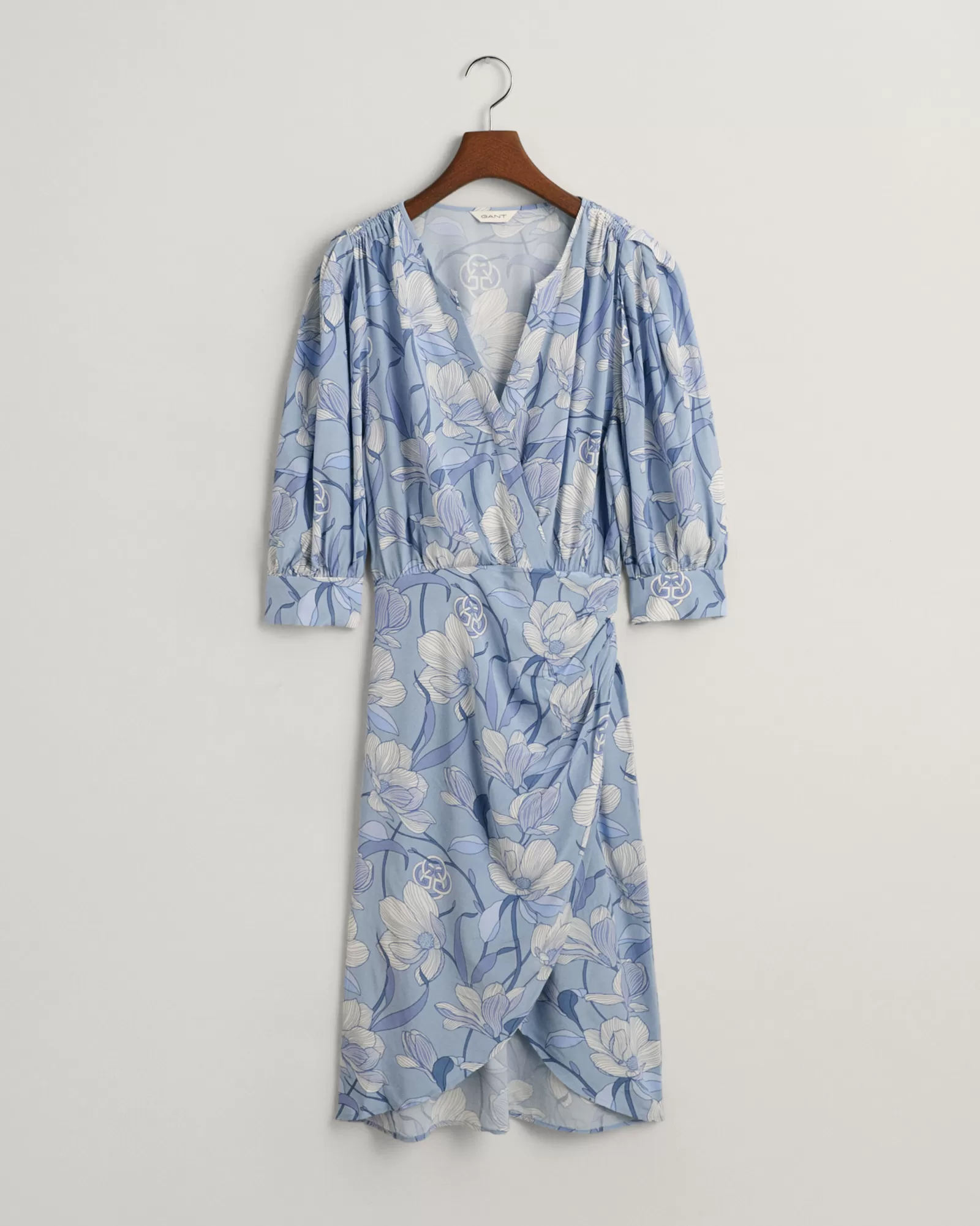 GANT Regular Fit Magnolia Print Wrap Dress | Klänningar