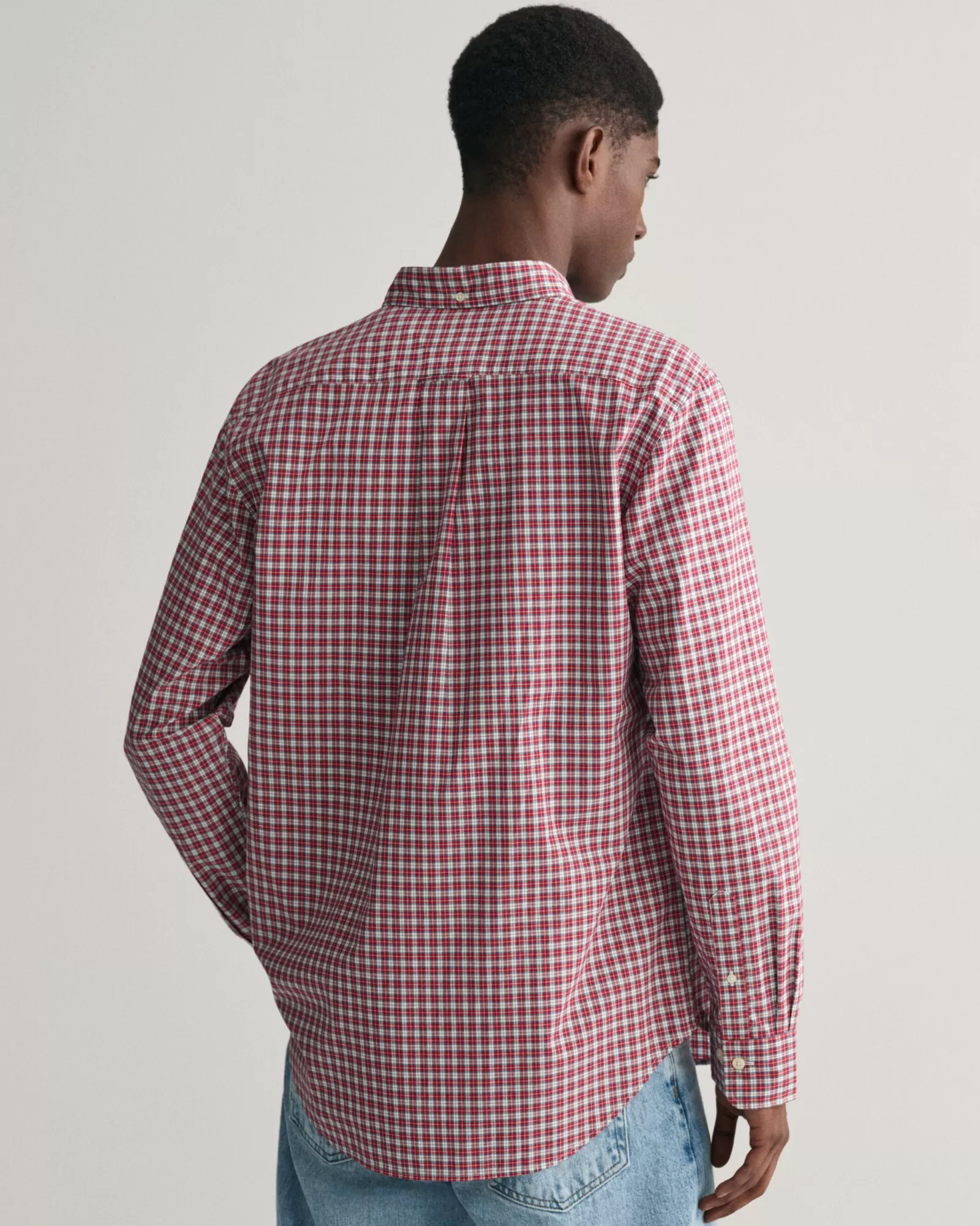 GANT Regular Fit Micro Checked Poplin Shirt | Skjortor