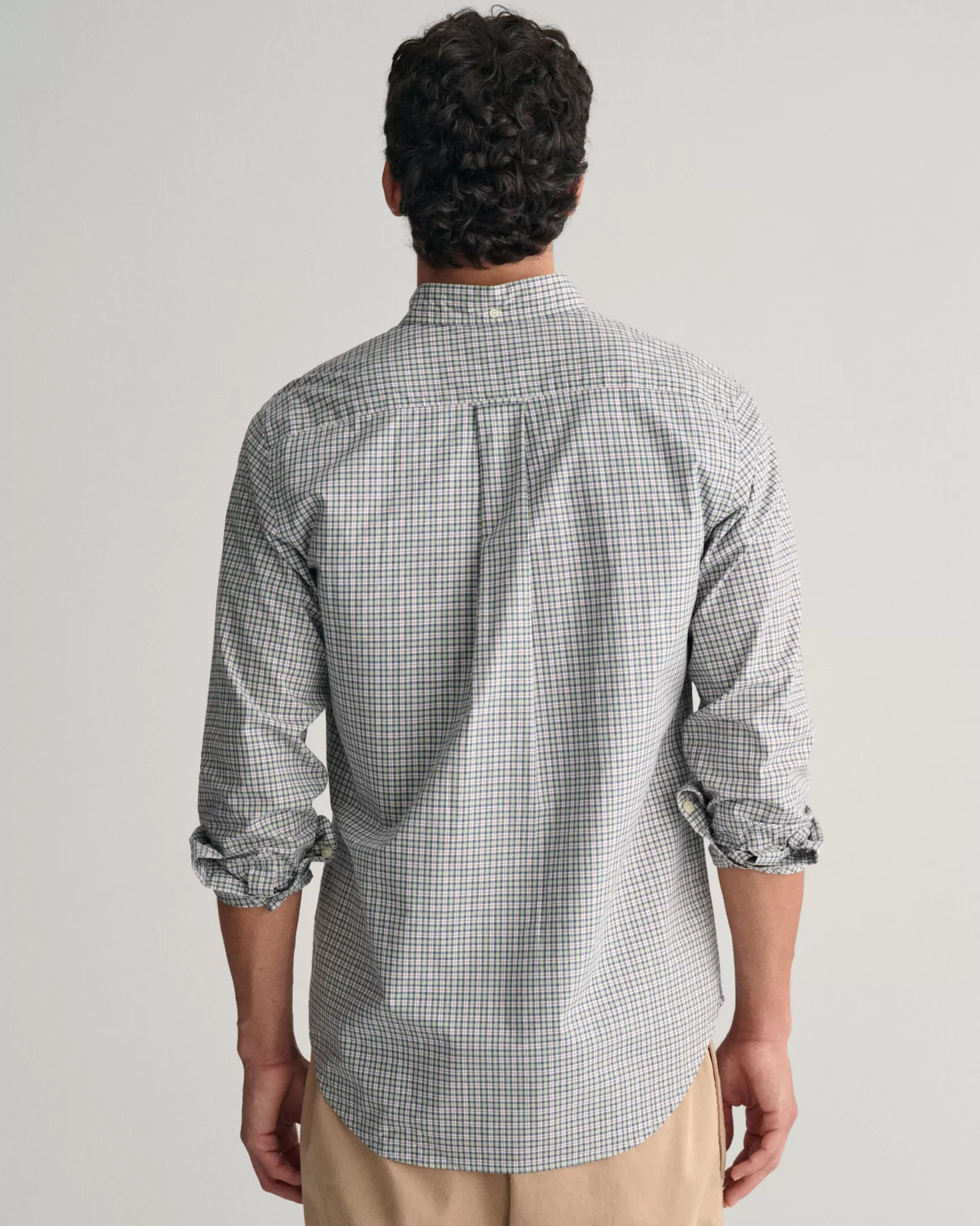 GANT Regular Fit Micro Checked Poplin Shirt | Skjortor