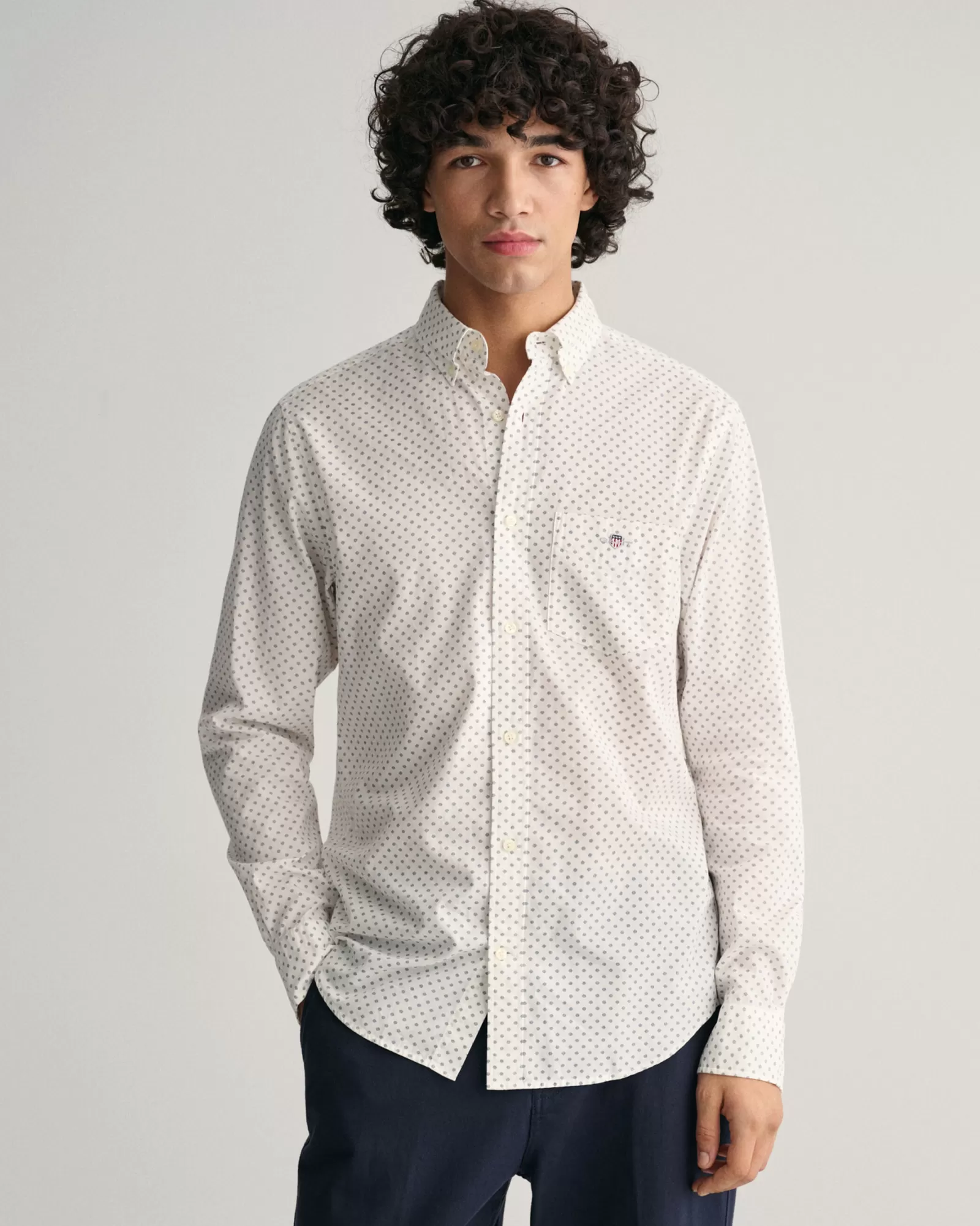 GANT Regular Fit Micro Print Shirt | Skjortor