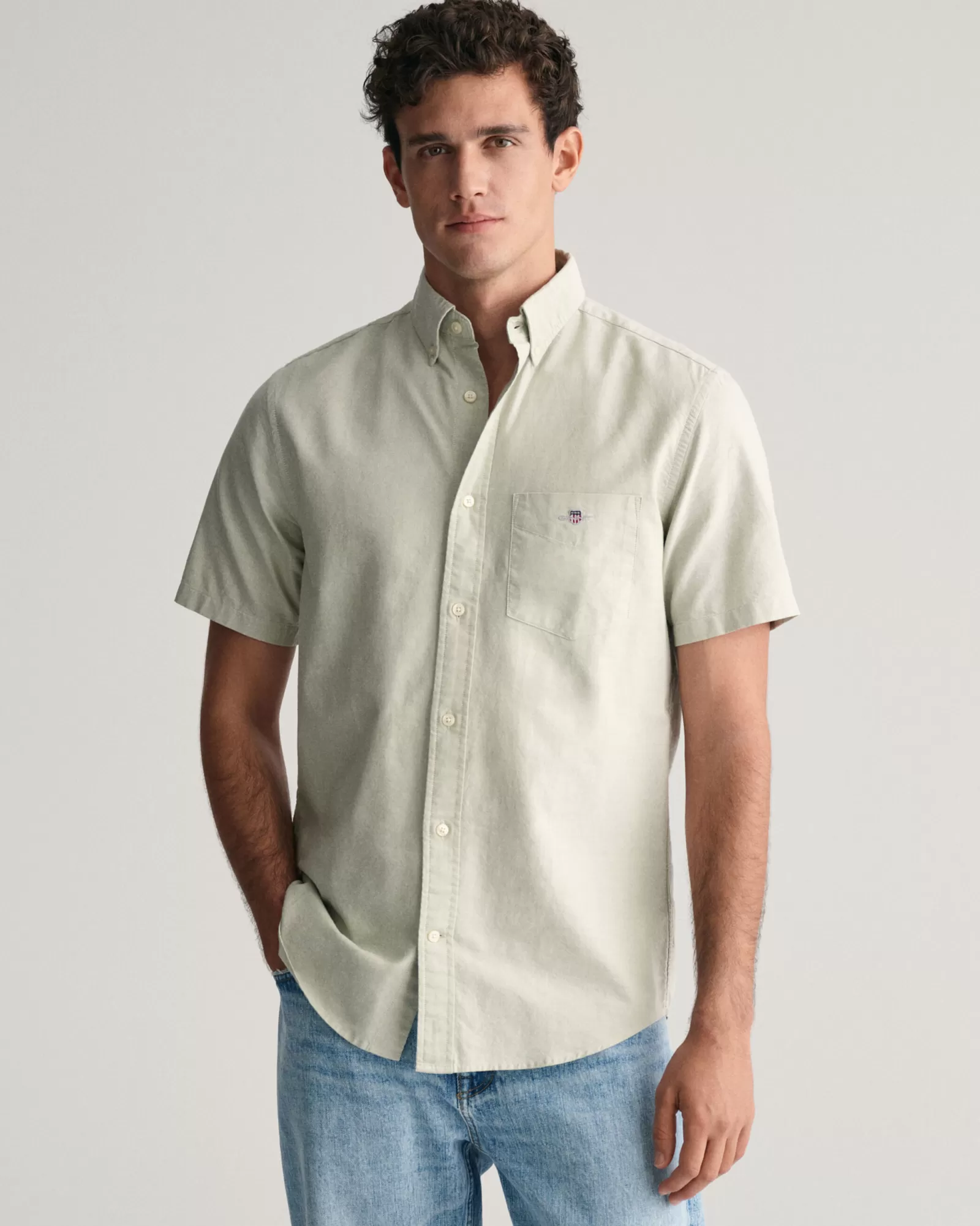 GANT Regular Fit Oxford Short Sleeve Shirt | Skjortor