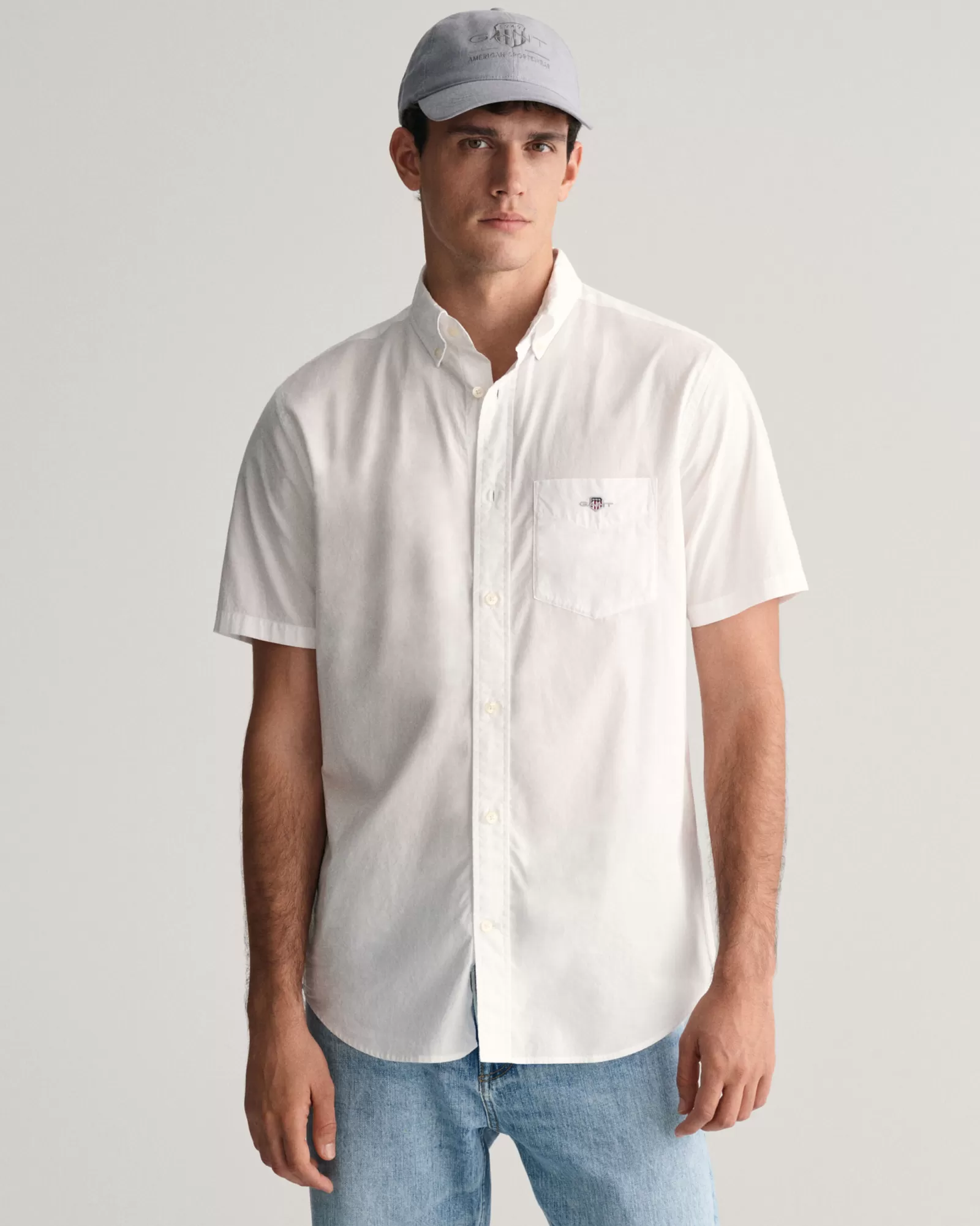 GANT Regular Fit Poplin Short Sleeve Shirt | Skjortor