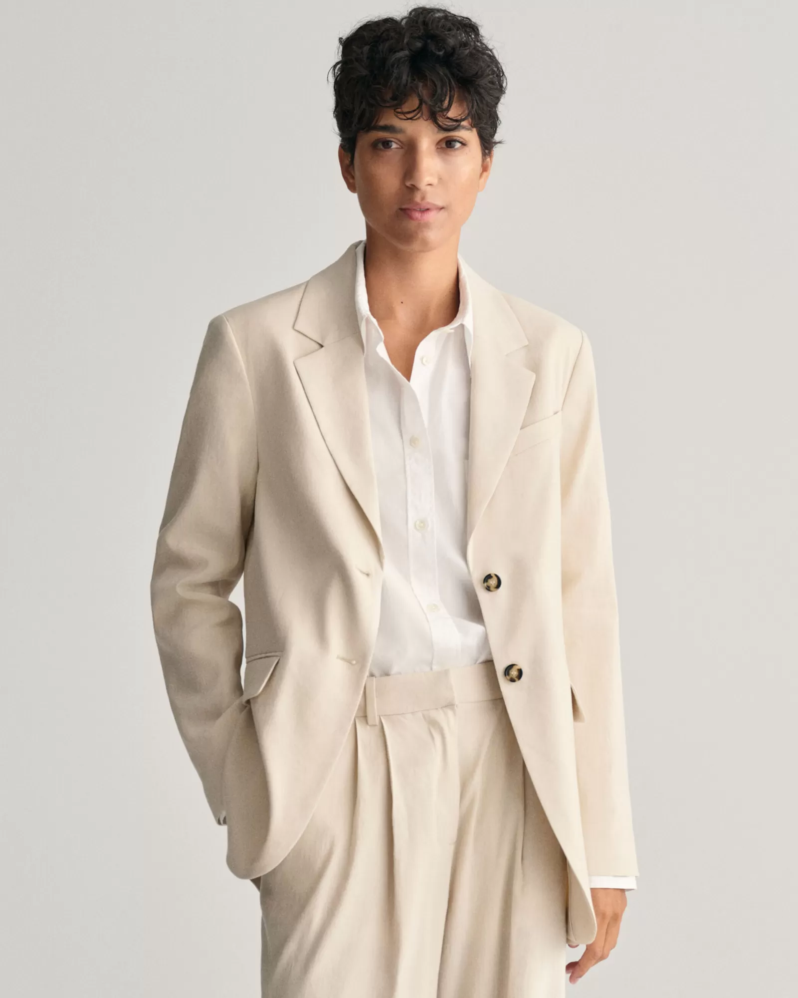 GANT Regular Fit Stretch Linen Blazer | Kavajer