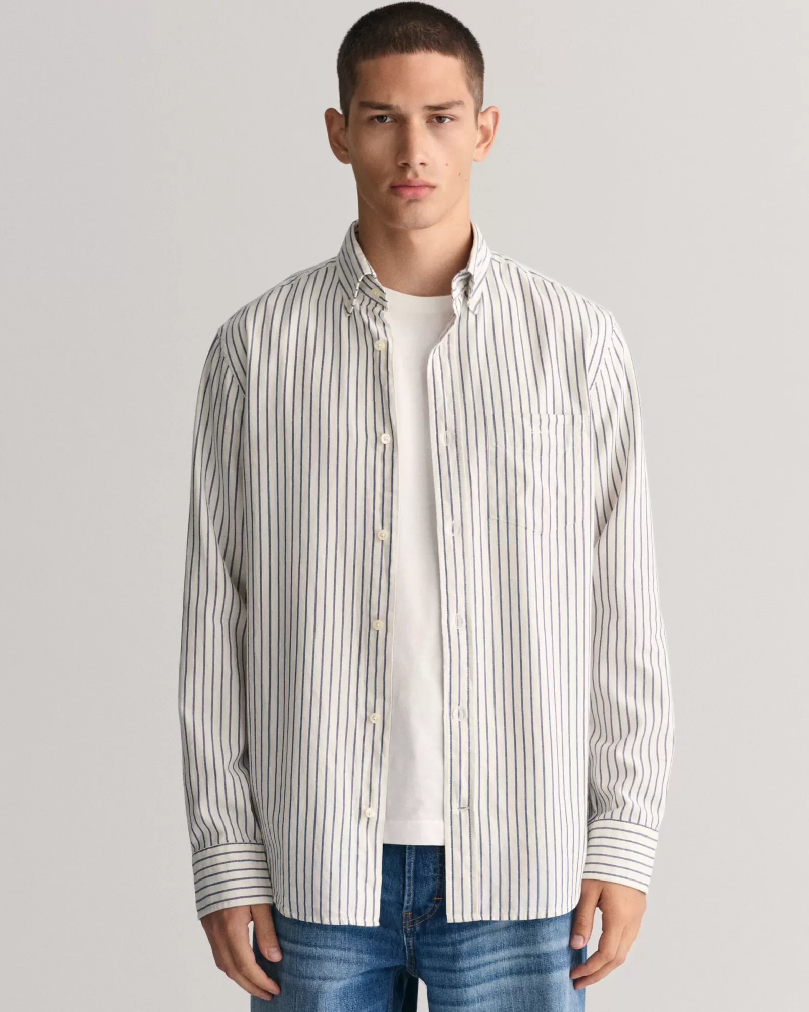 GANT Regular Fit Striped Archive Oxford Shirt | Skjortor