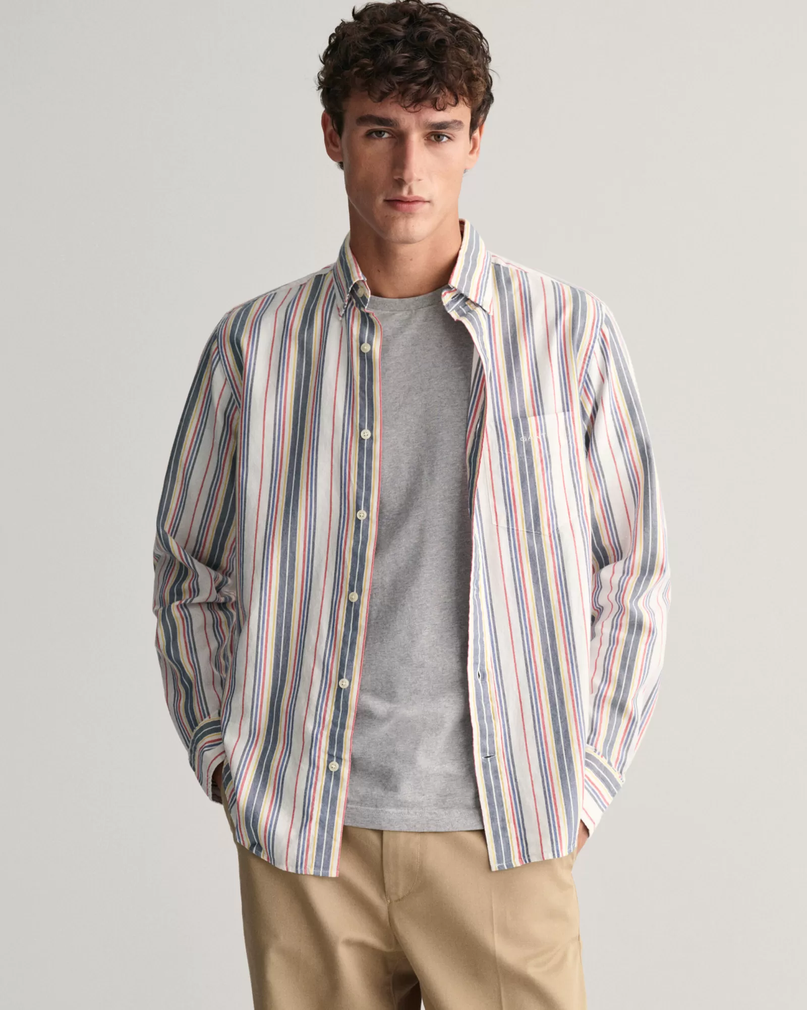 GANT Regular Fit Striped Archive Oxford Shirt | Skjortor