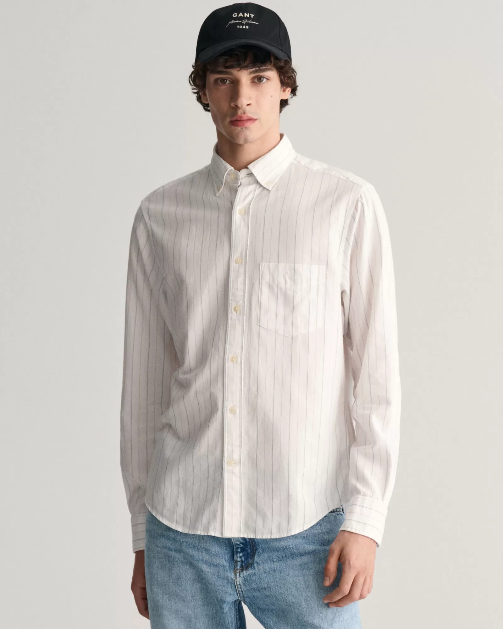 GANT Regular Fit Striped Archive Oxford Shirt | Skjortor