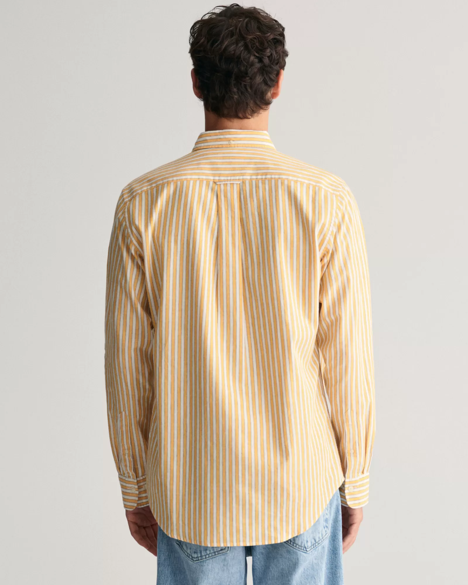 GANT Regular Fit Striped Cotton Linen Shirt | Skjortor