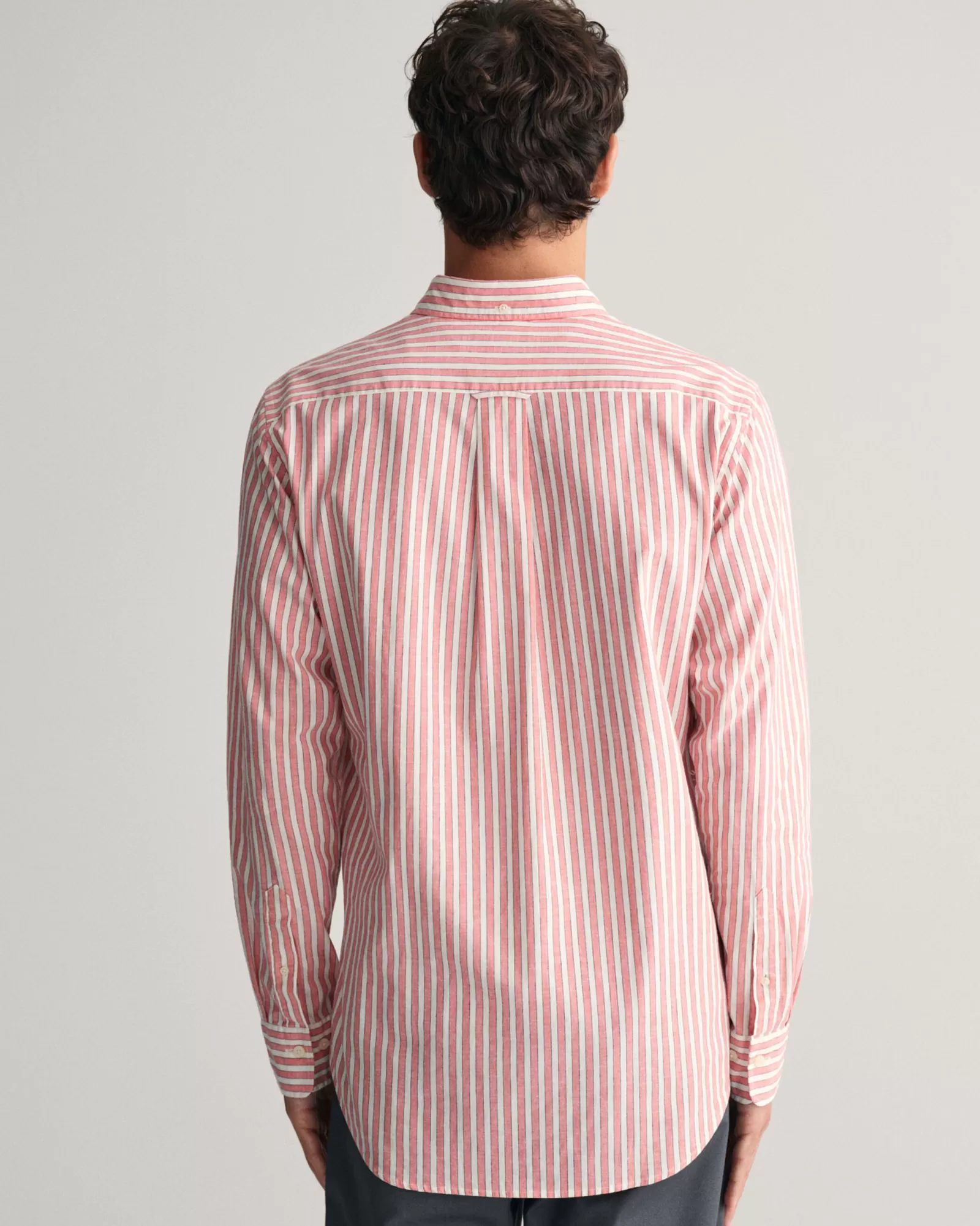 GANT Regular Fit Striped Cotton Linen Shirt | Skjortor