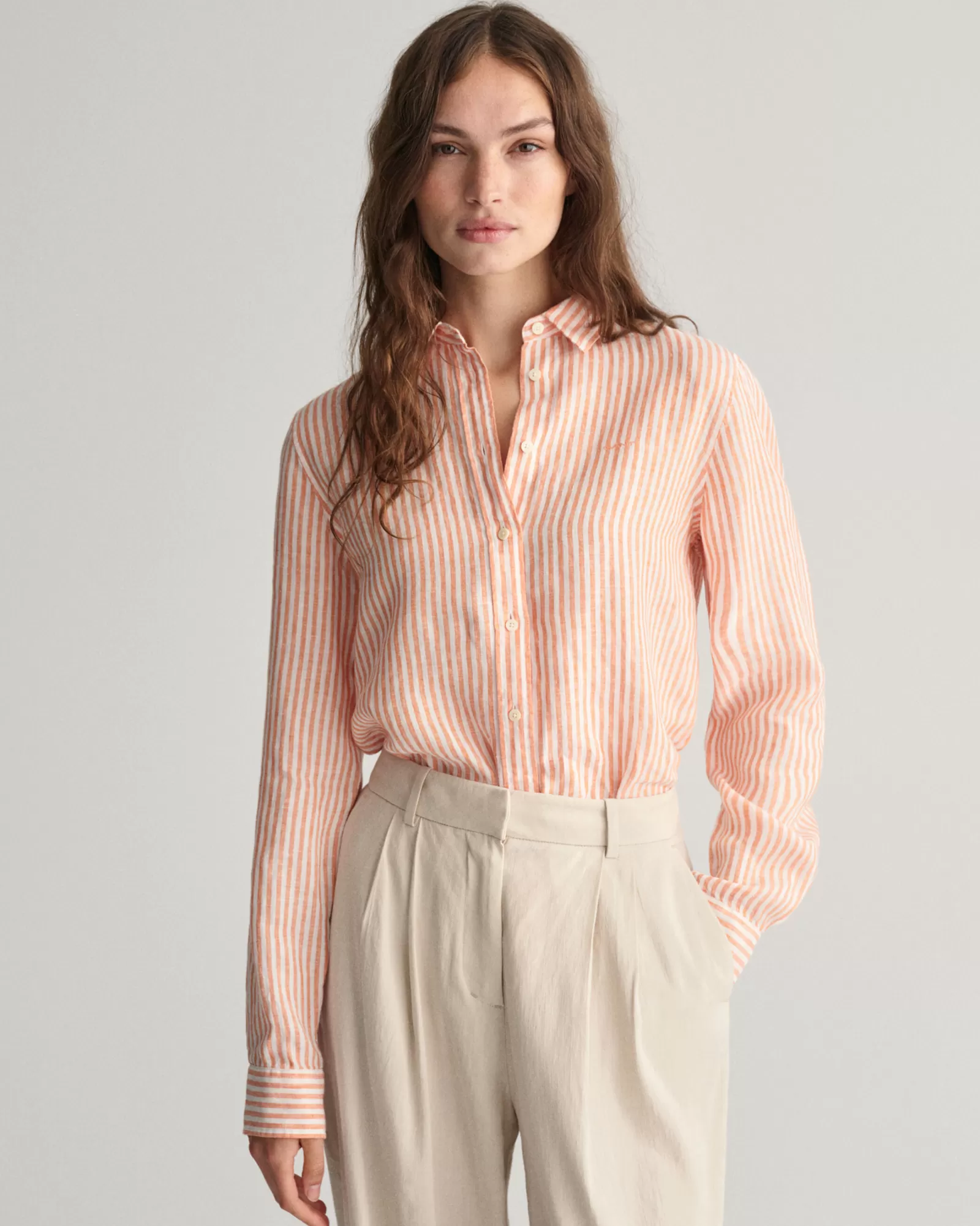 GANT Regular Fit Striped Linen Shirt | Skjortor & Blusar