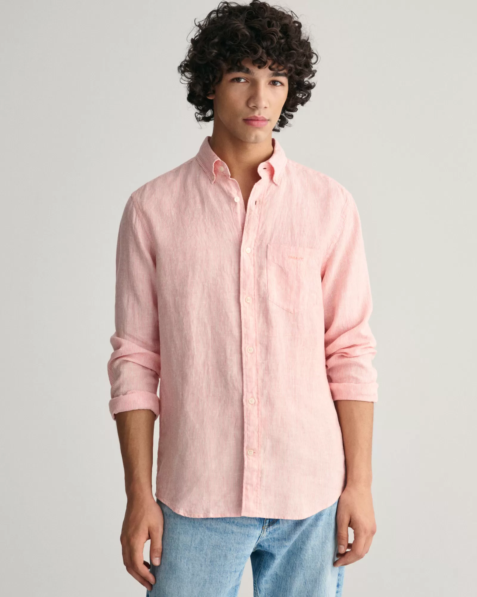 GANT Regular Fit Striped Linen Shirt | Skjortor