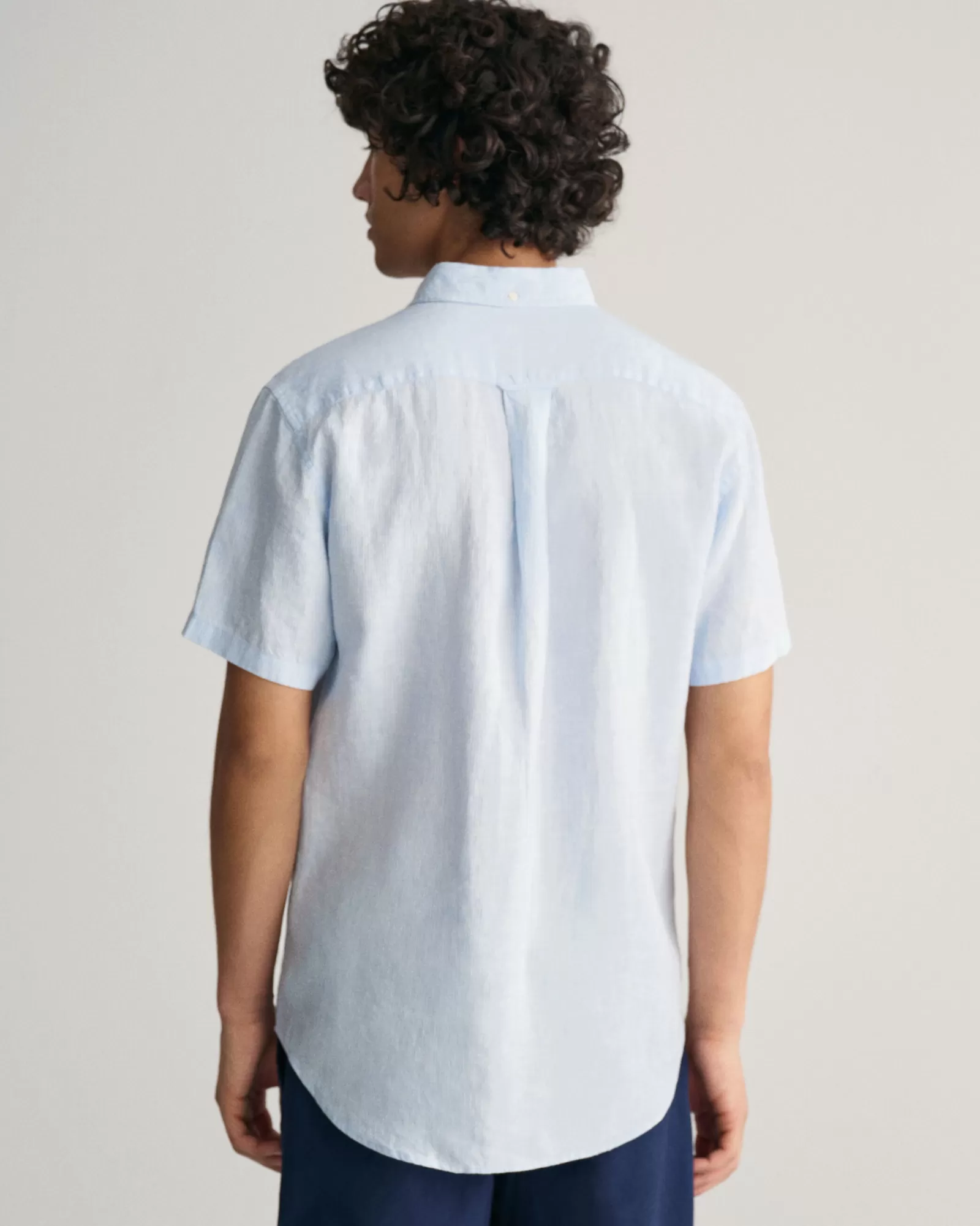 GANT Regular Fit Striped Linen Short Sleeve Shirt | Skjortor