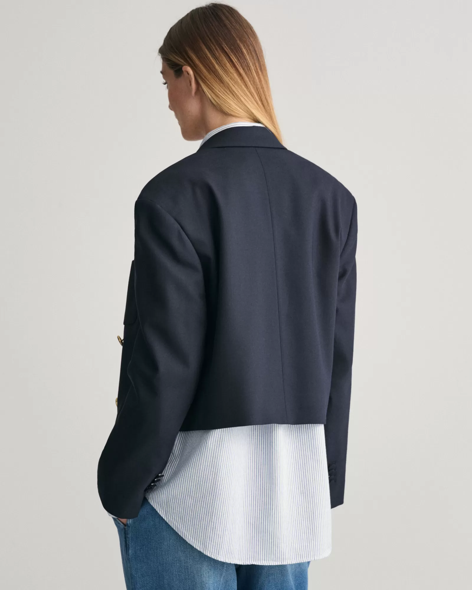 GANT Relaxed Fit Cropped Club Blazer | Kavajer