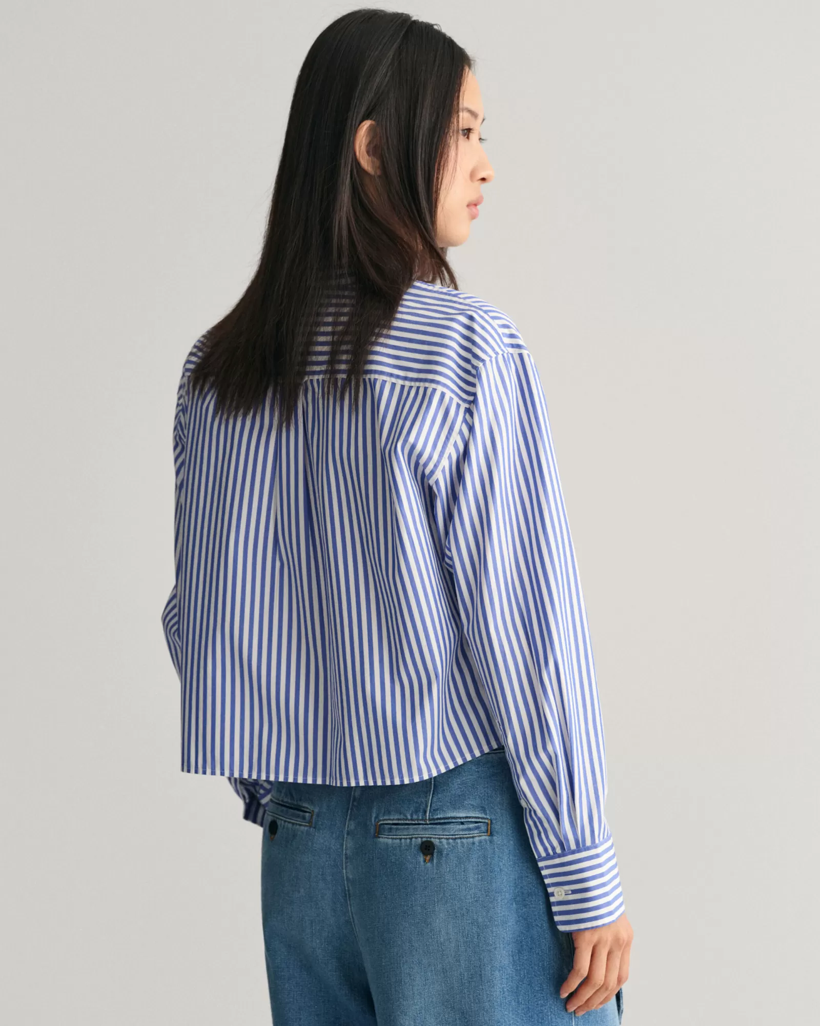 GANT Relaxed Fit Cropped Striped Shirt | Skjortor & Blusar