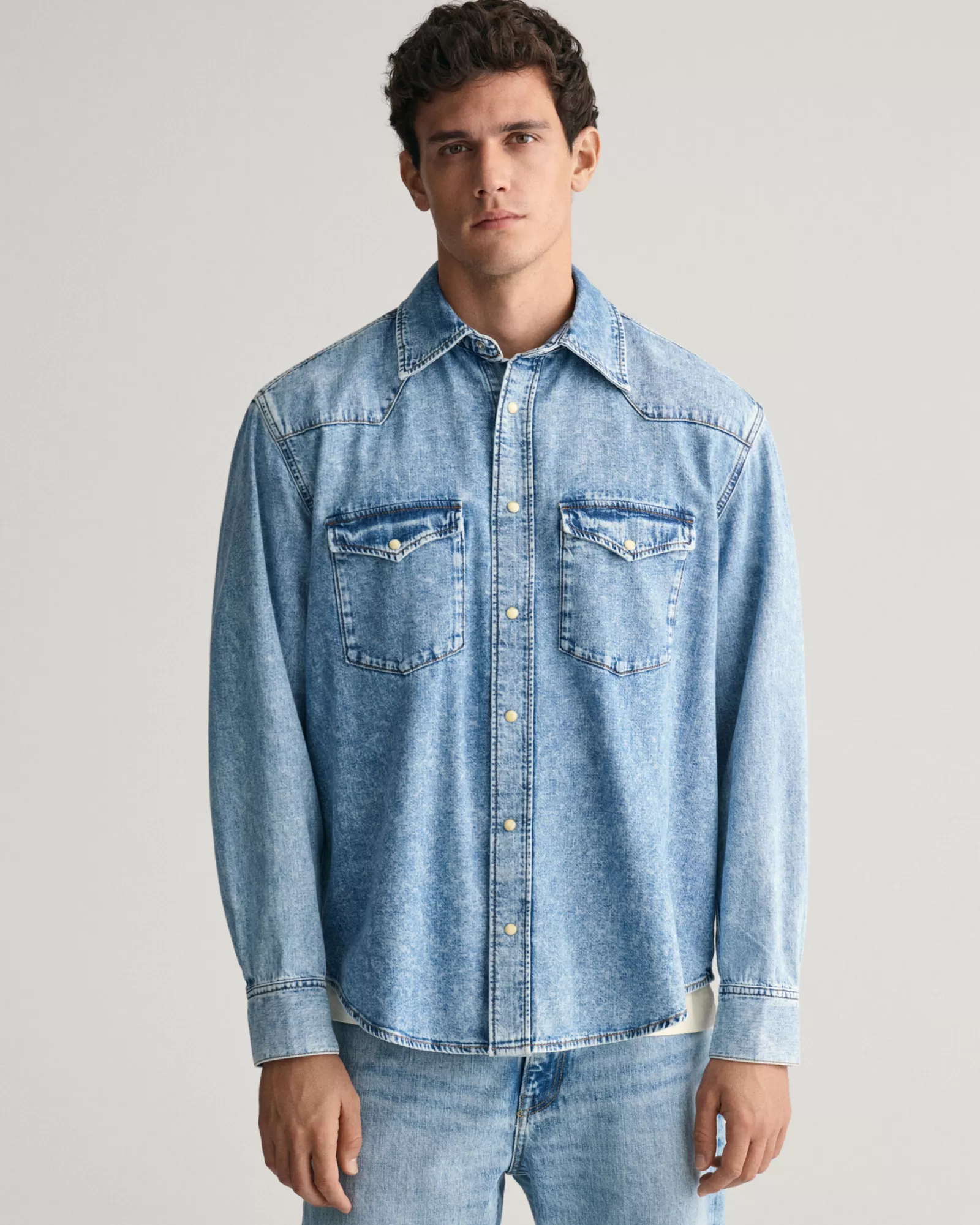 GANT Relaxed Fit Denim Rodeo Shirt | Skjortor