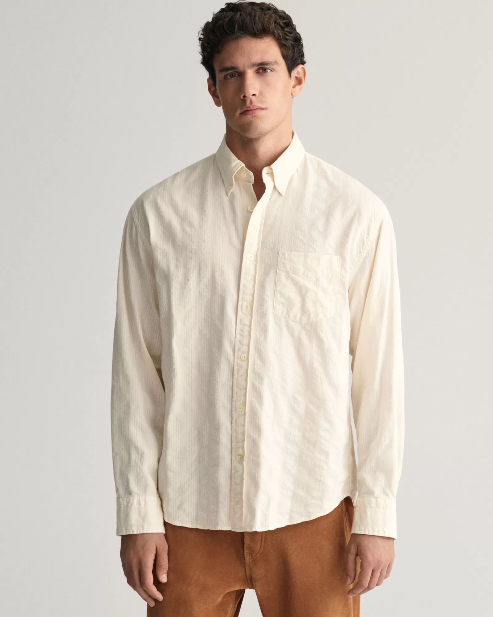 GANT Relaxed Fit Dobby Striped Shirt | Skjortor