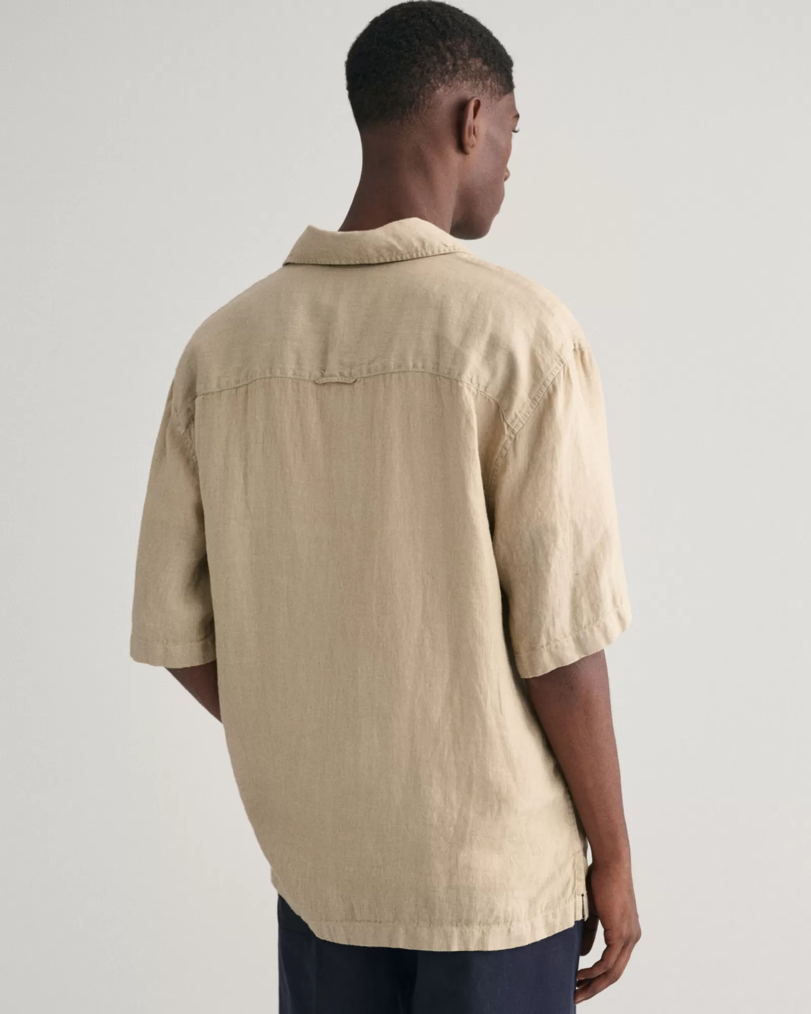 GANT Relaxed Fit Garment-Dyed Linen Short Sleeve Shirt | Skjortor