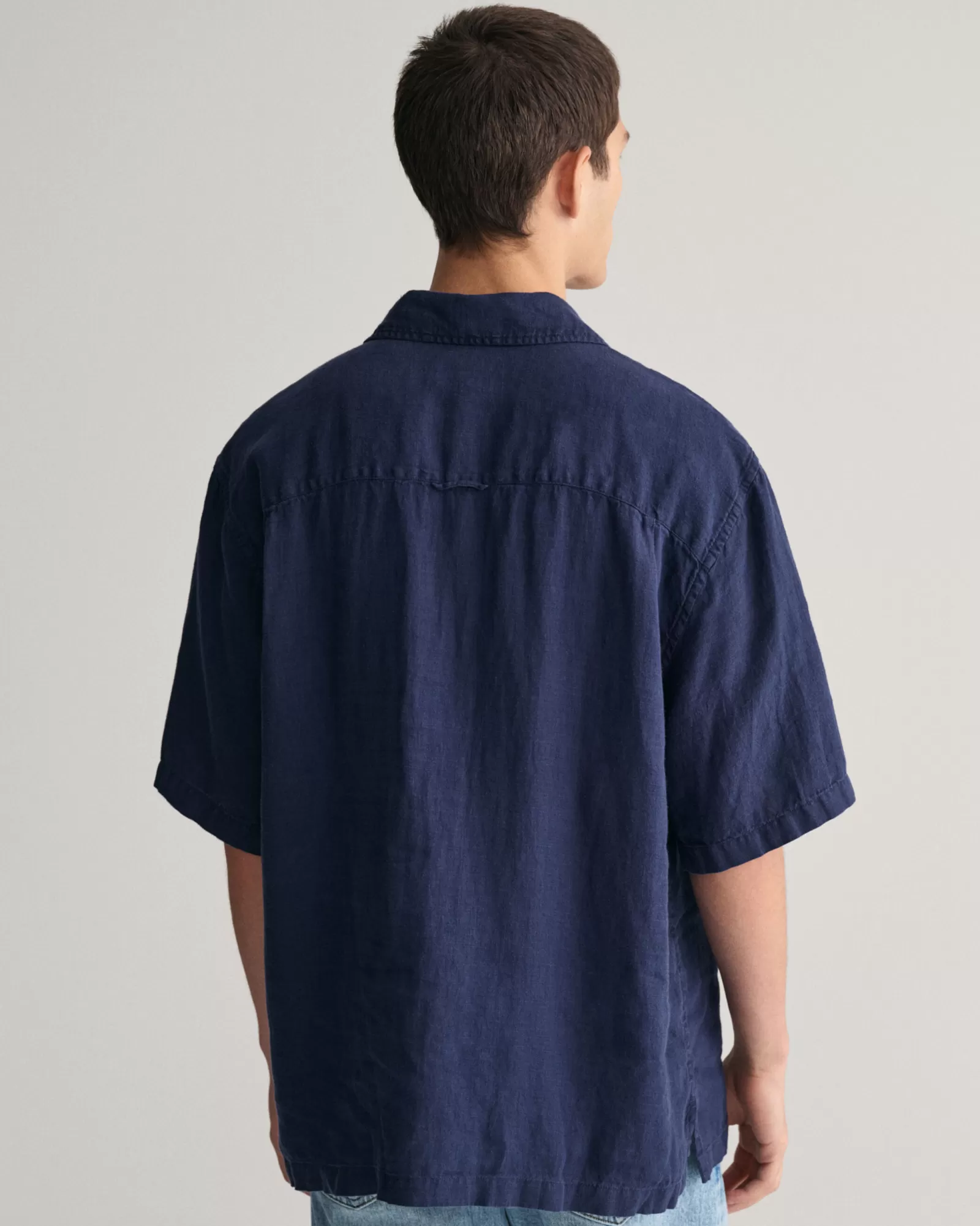 GANT Relaxed Fit Garment-Dyed Linen Short Sleeve Shirt | Skjortor