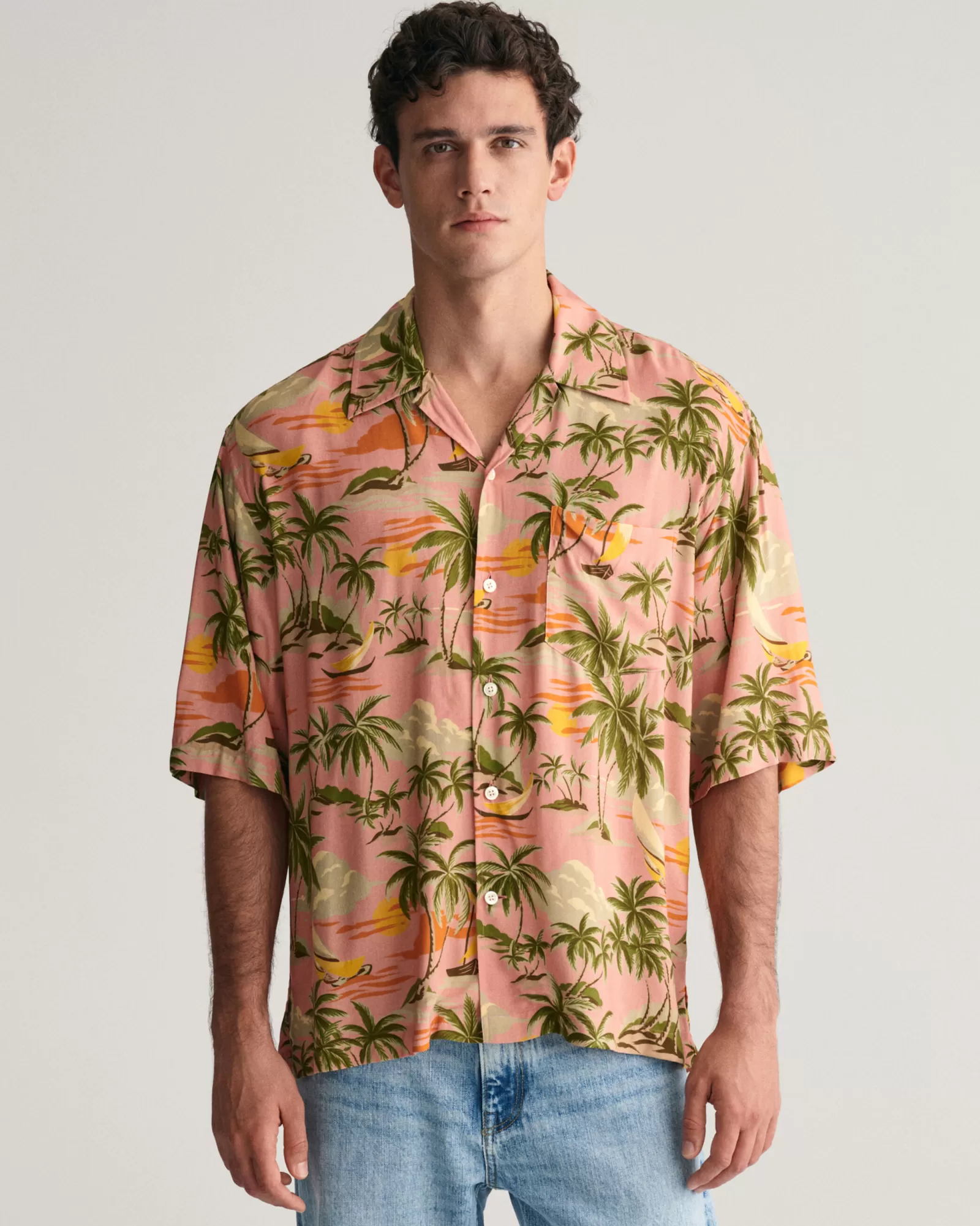 GANT Relaxed Fit Hawaiian Print Short Sleeve Shirt | Skjortor