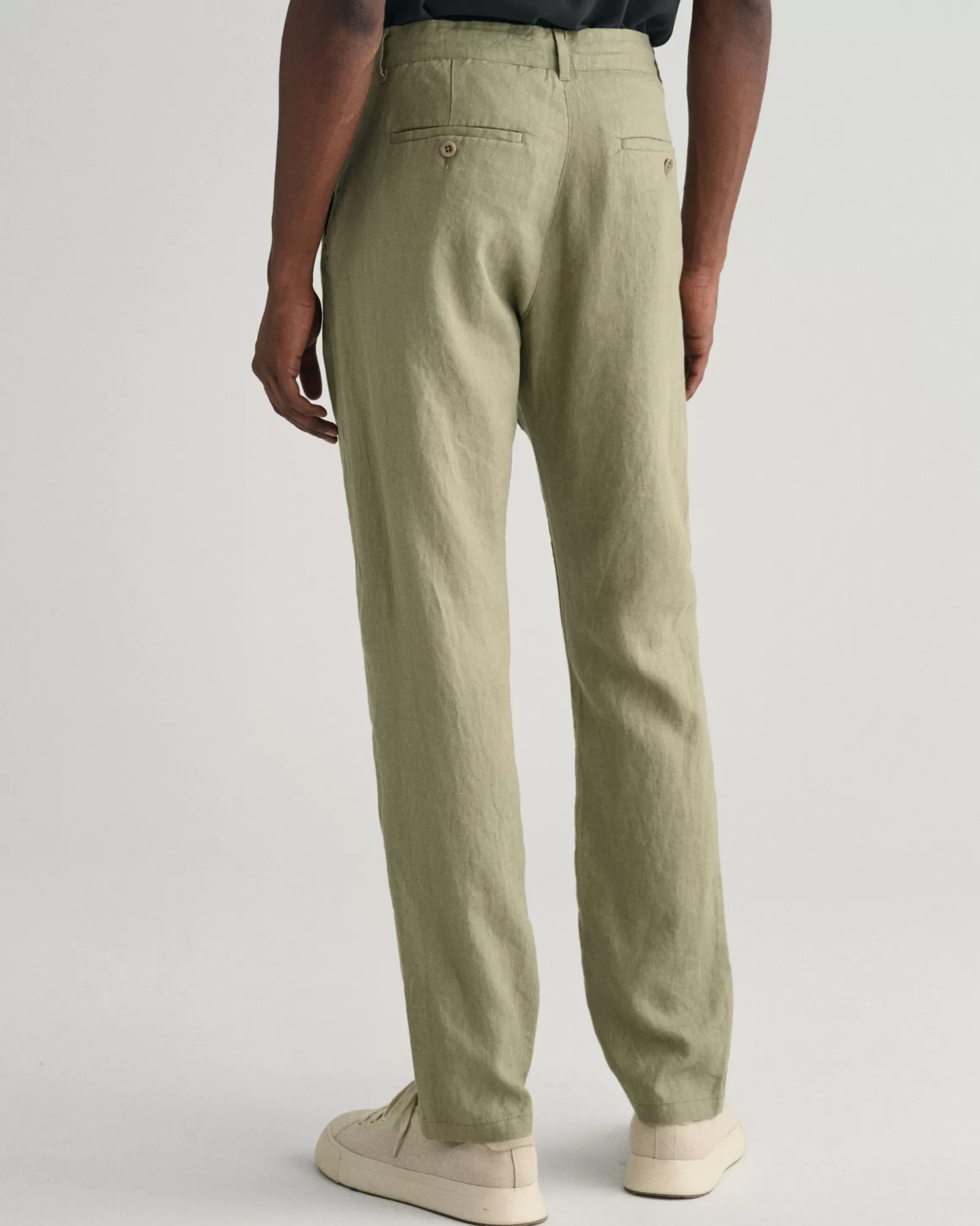 GANT Relaxed Fit Linen Drawstring Pants | Byxor & Chinos