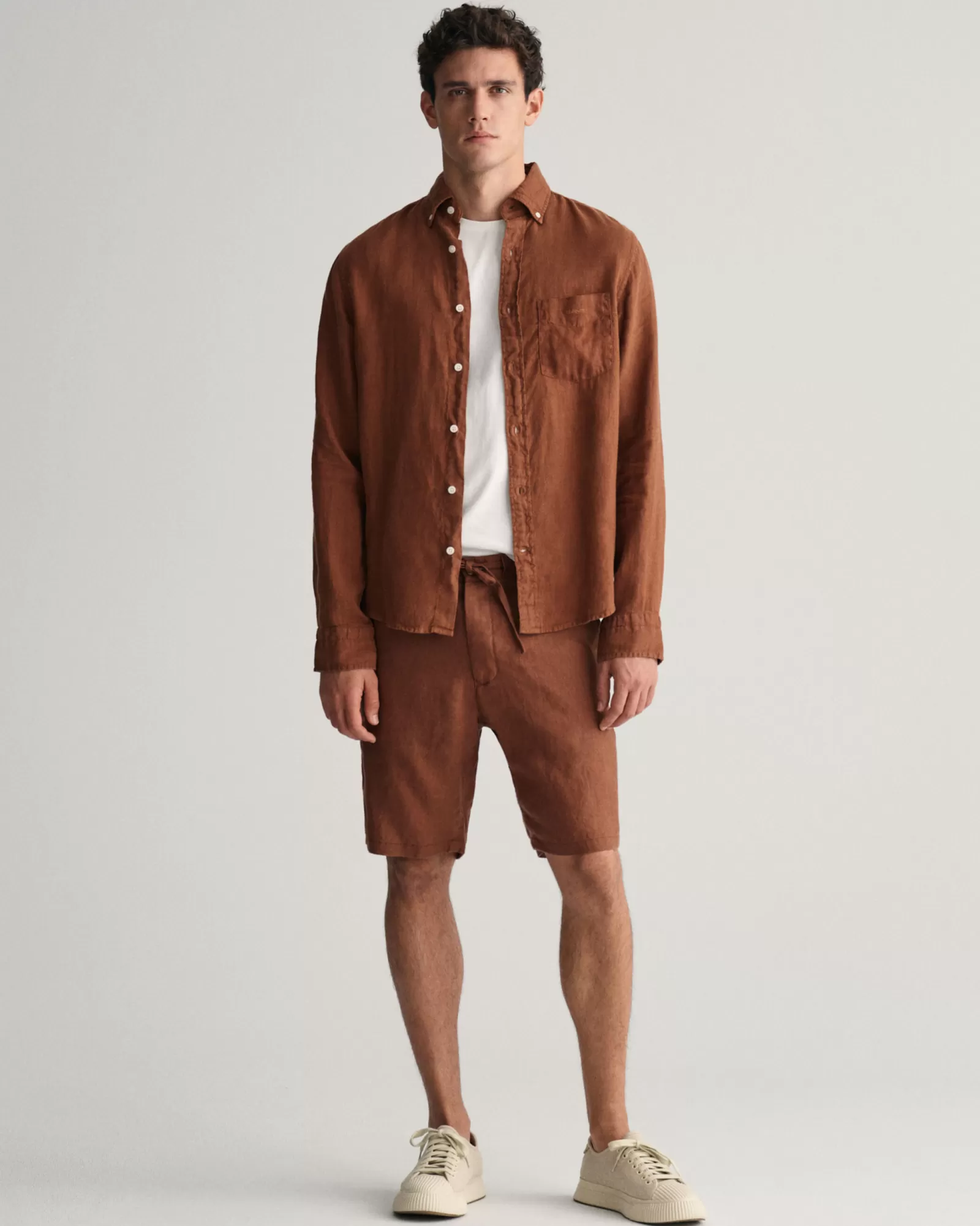 GANT Relaxed Fit Linen Drawstring Shorts | Shorts