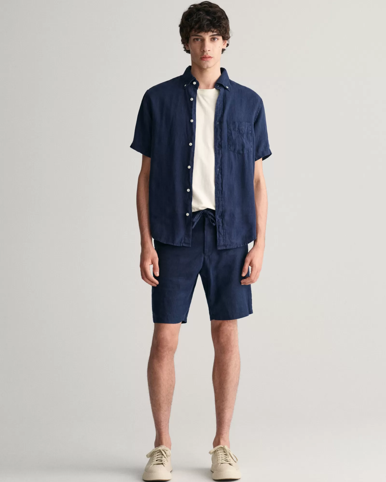 GANT Relaxed Fit Linen Drawstring Shorts | Shorts