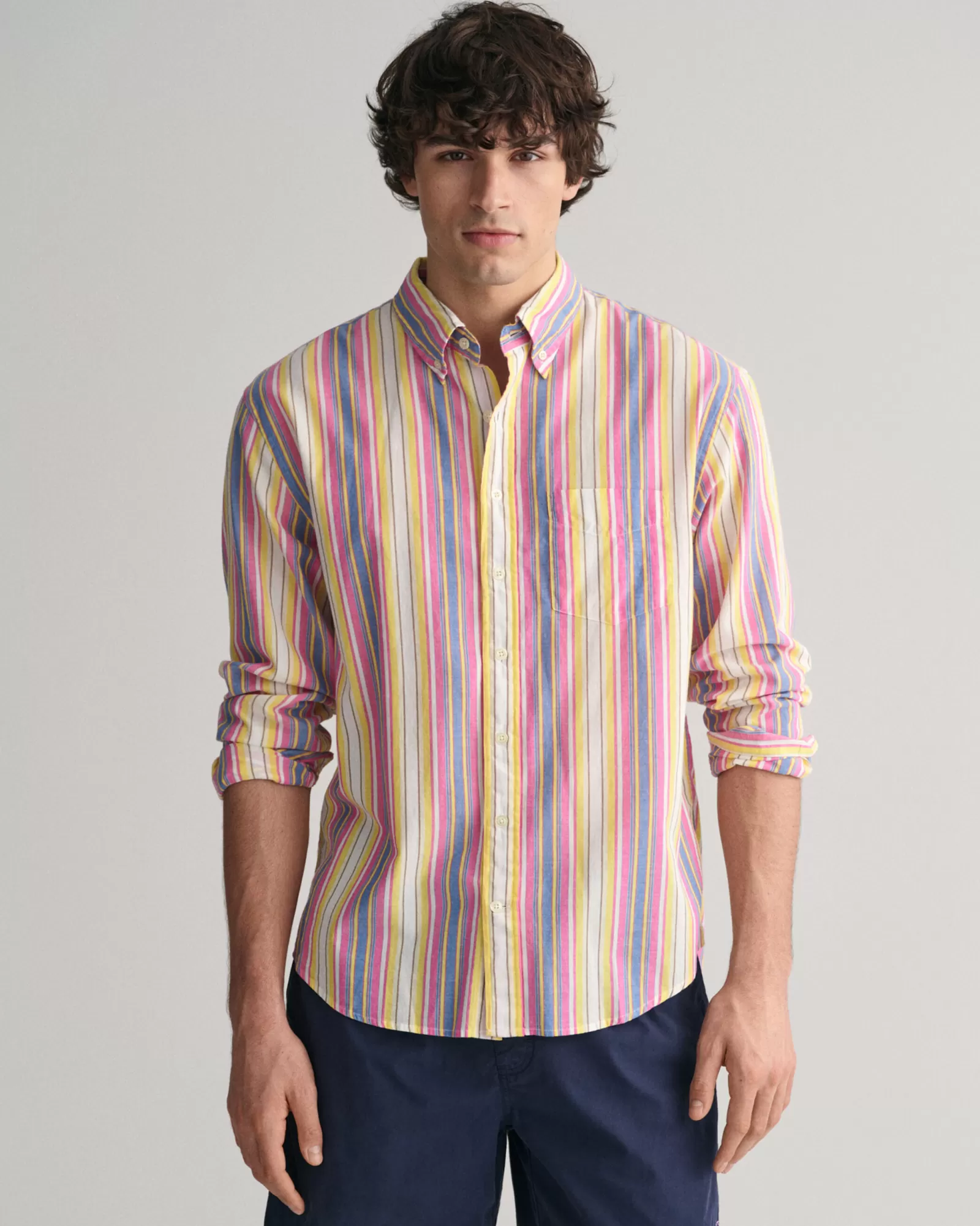 GANT Relaxed Fit Multi Striped Shirt | Skjortor