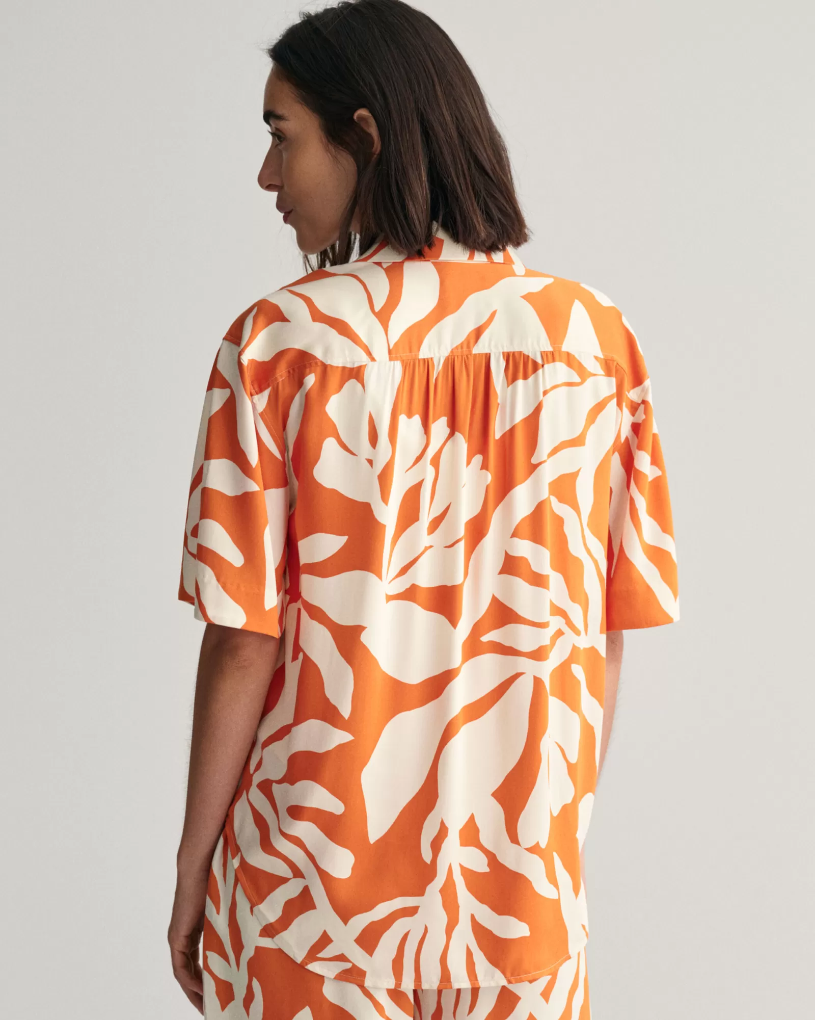 GANT Relaxed Fit Palm Print Short Sleeve Shirt | Skjortor & Blusar