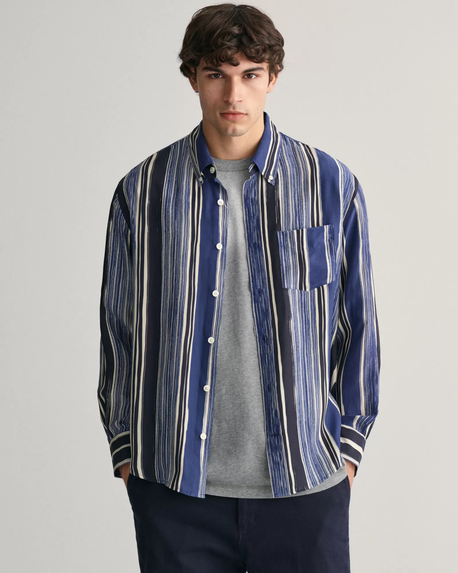 GANT Relaxed Fit Printed Silk Shirt | Skjortor