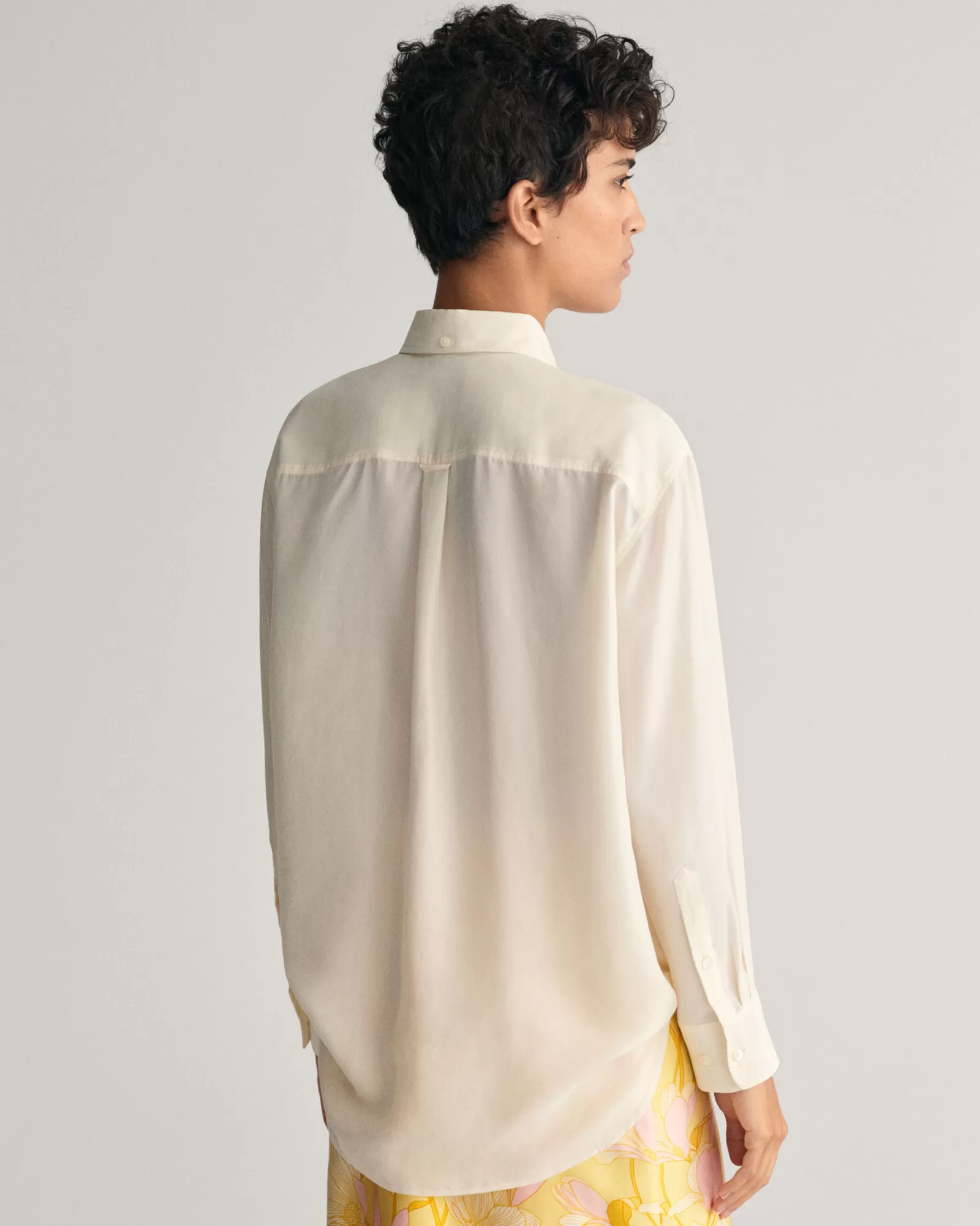 GANT Relaxed Fit Silk Shirt | Skjortor & Blusar