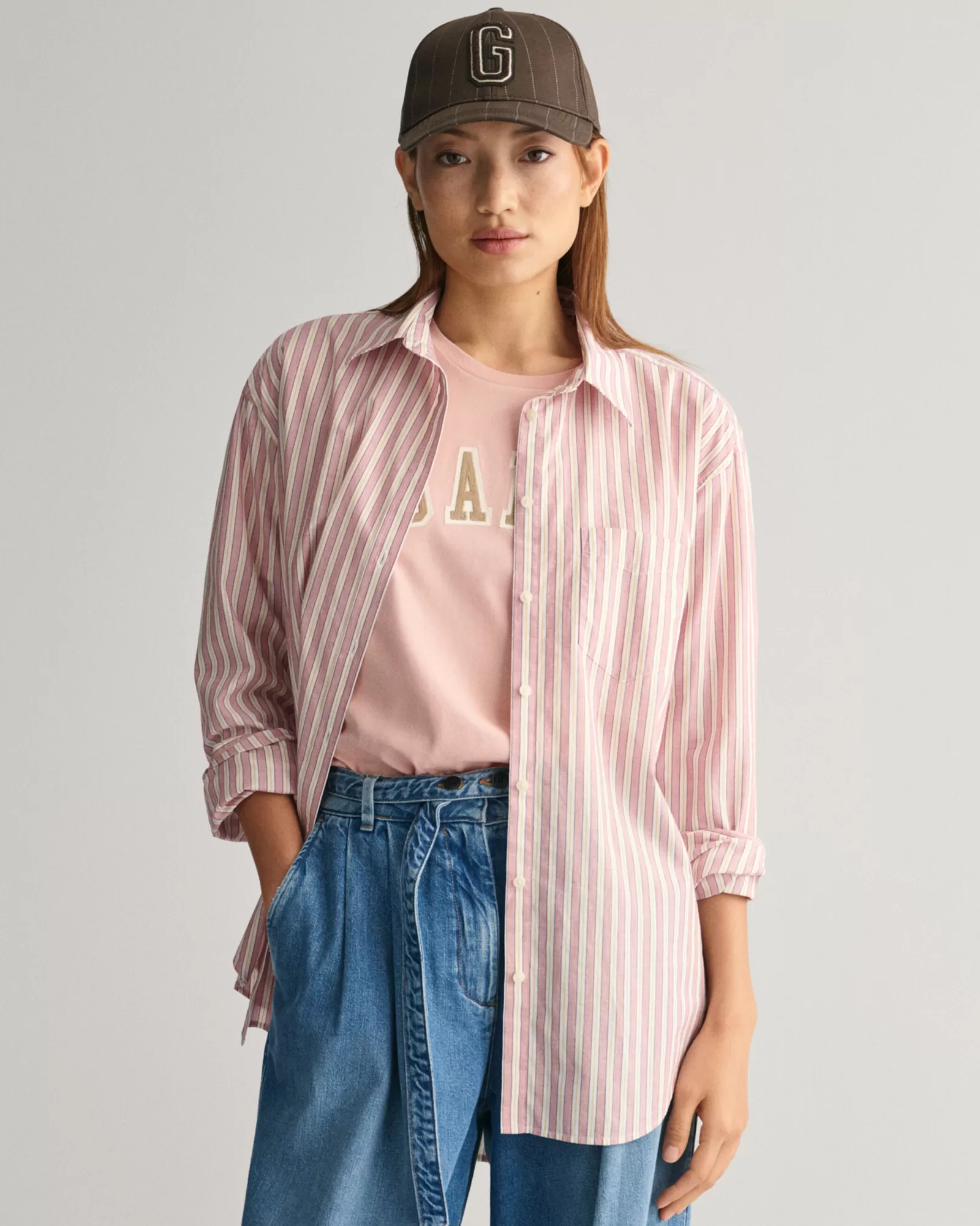 GANT Relaxed Fit Striped Cotton Poplin Shirt | Skjortor & Blusar