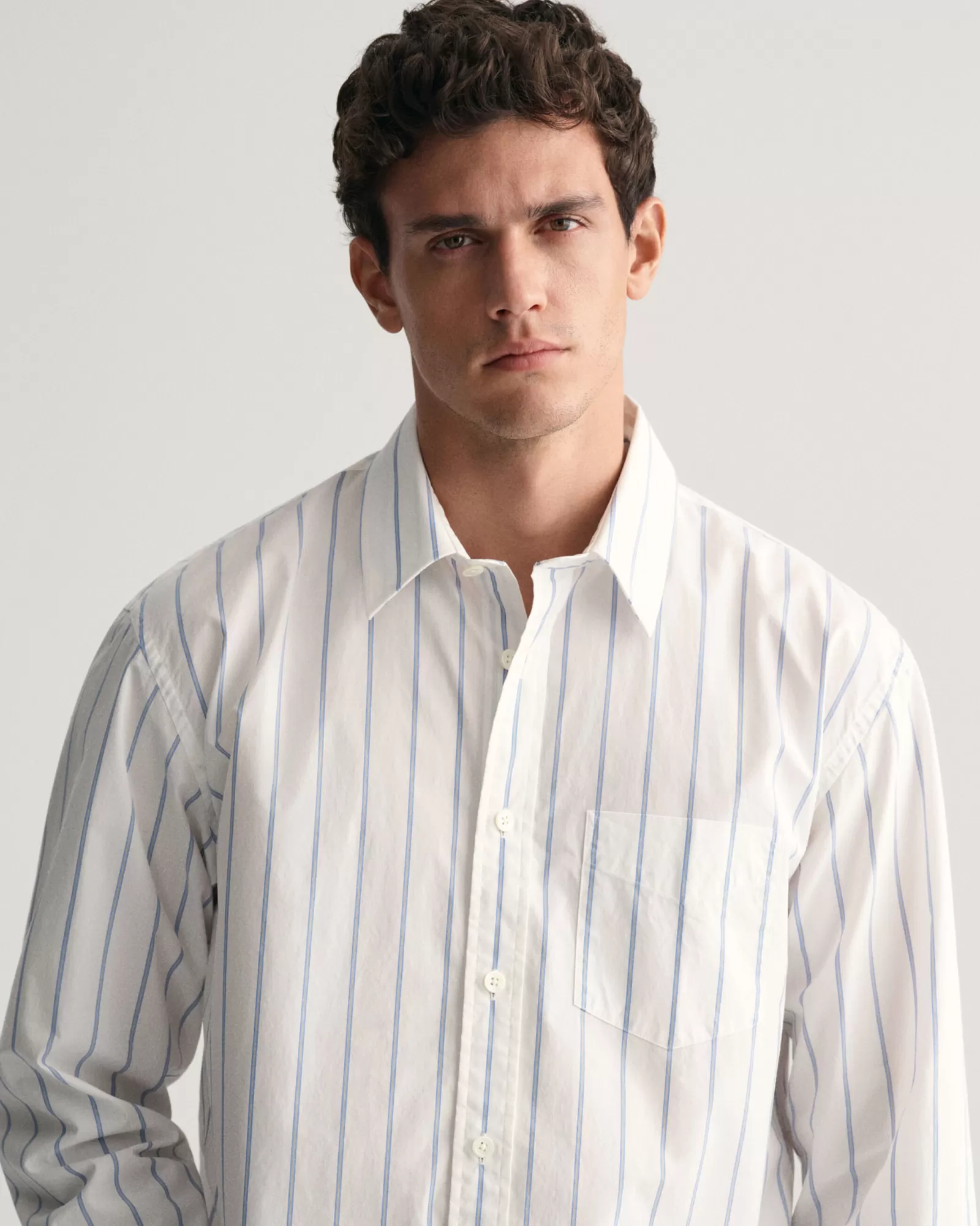 GANT Relaxed Fit Striped Heritage Poplin Shirt | Skjortor