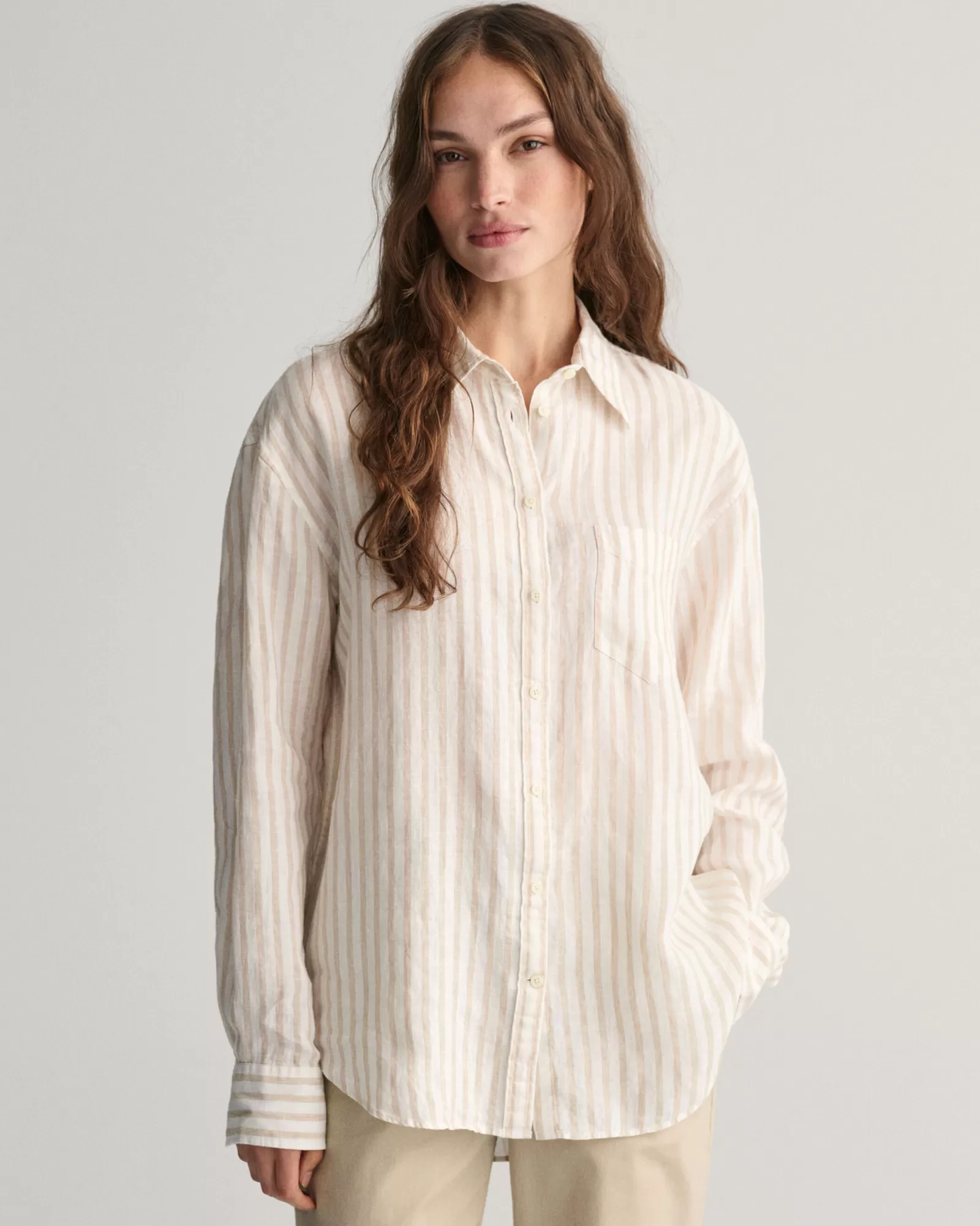 GANT Relaxed Fit Striped Linen Shirt | Skjortor & Blusar