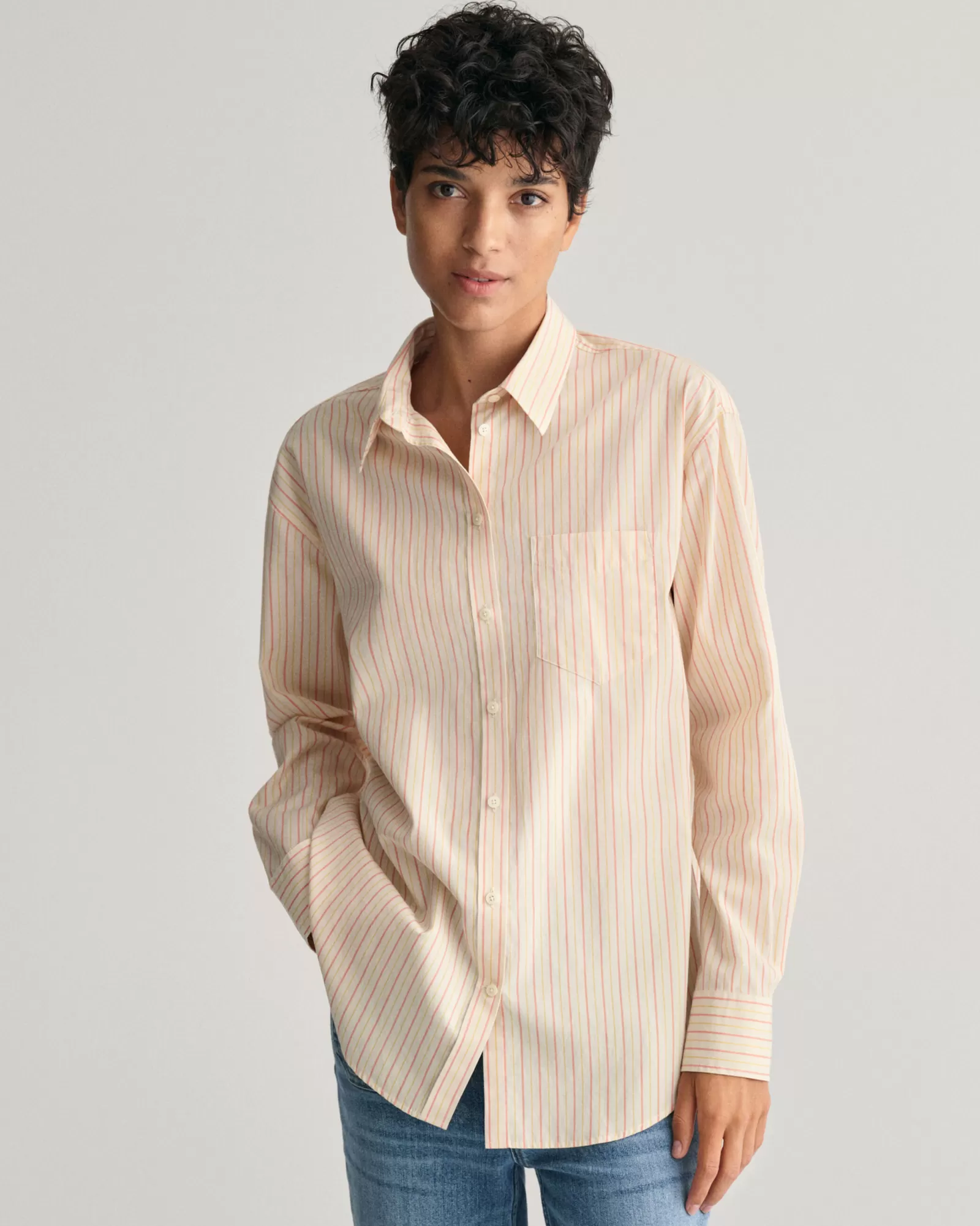 GANT Relaxed Fit Striped Poplin Shirt | Skjortor & Blusar