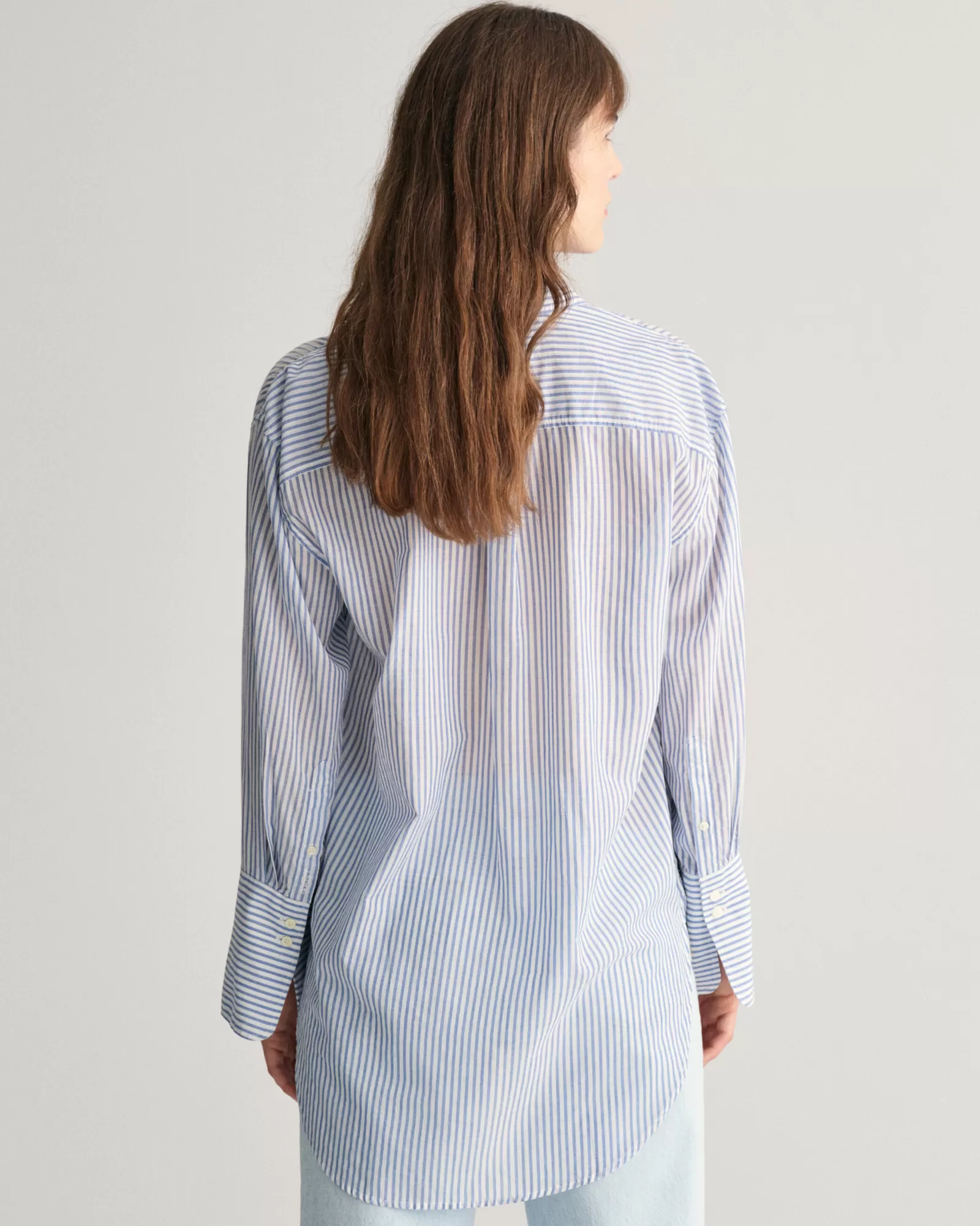 GANT Relaxed Fit Wide Cuff Striped Shirt | Skjortor & Blusar